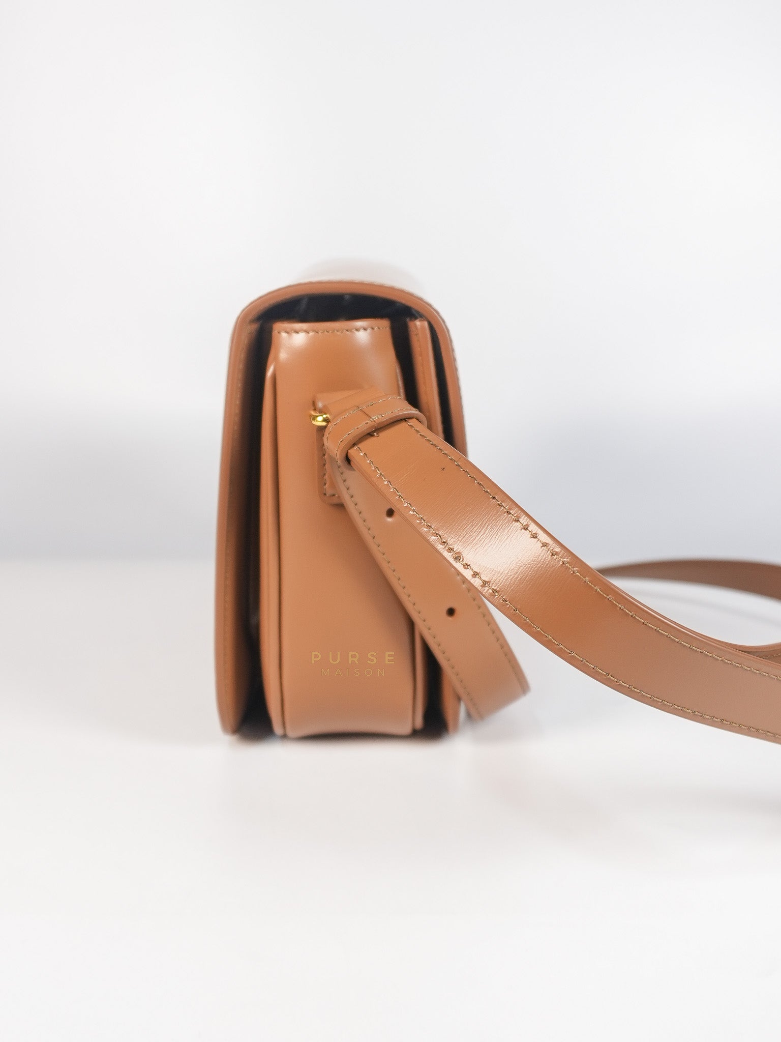 Triomphe Classique Bag Medium in Bronze Calfskin Leather | Purse Maison Luxury Bags Shop