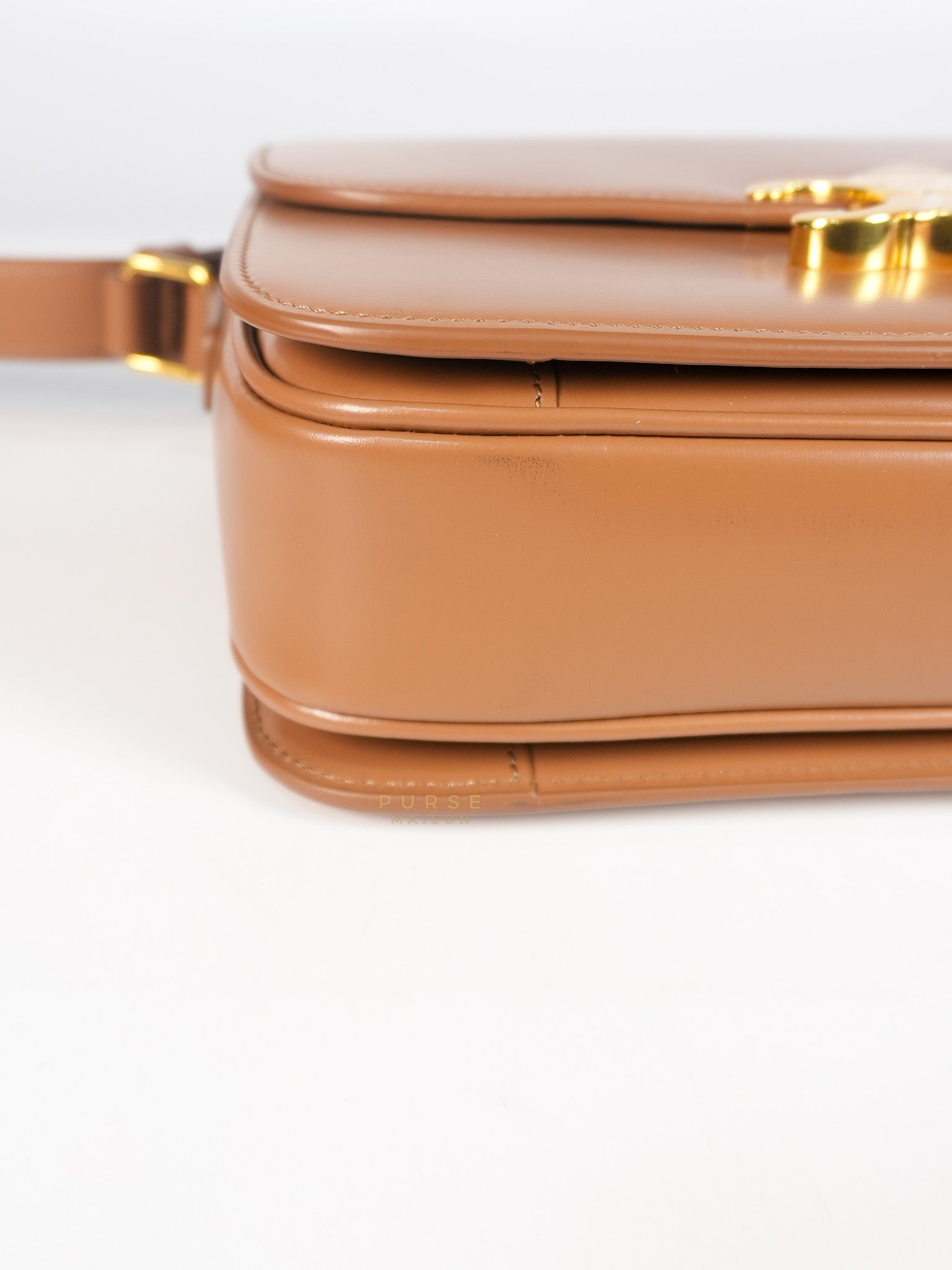 Triomphe Classique Bag Medium in Bronze Calfskin Leather | Purse Maison Luxury Bags Shop
