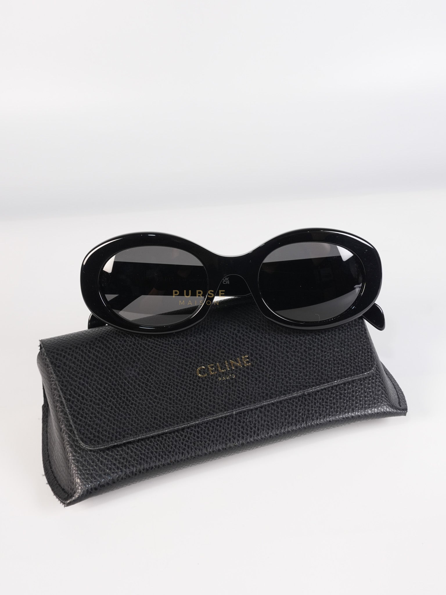 Triomphe Sunglasses in Black | Purse Maison Luxury Bags Shop