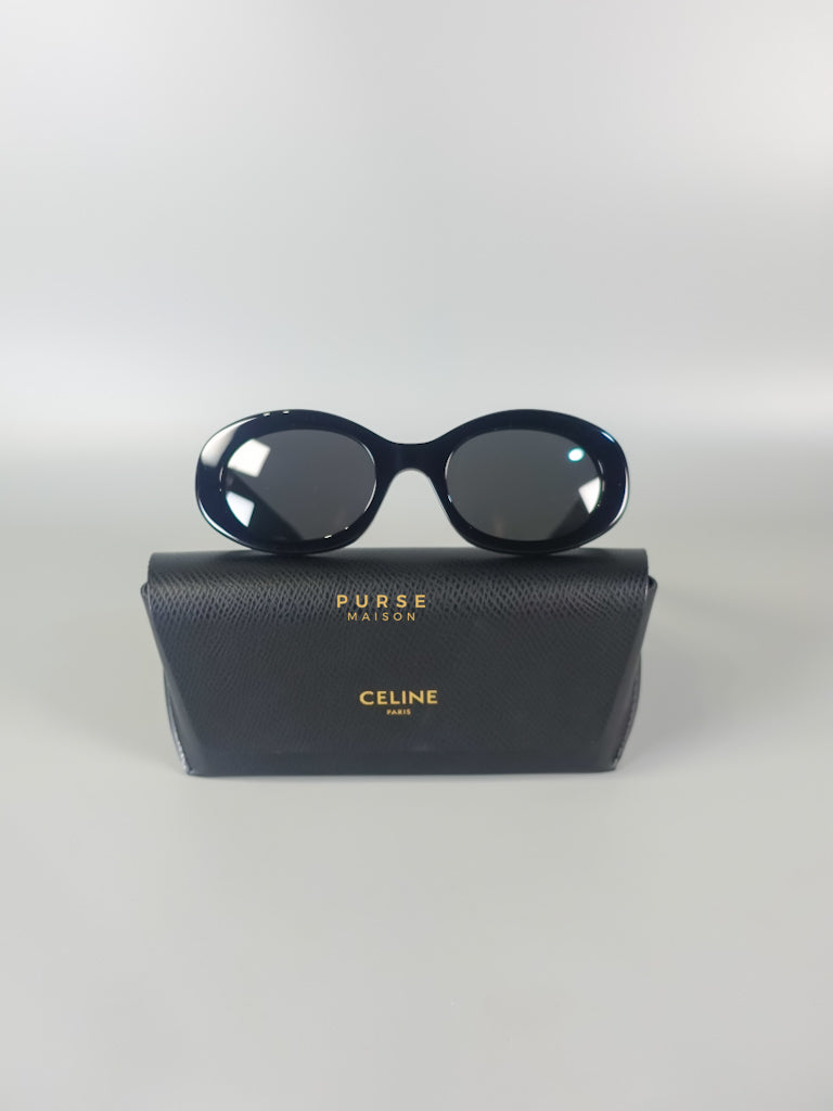 Triomphe Women Sunglasses in Acetate Black | Purse Maison Luxury Bags Shop
