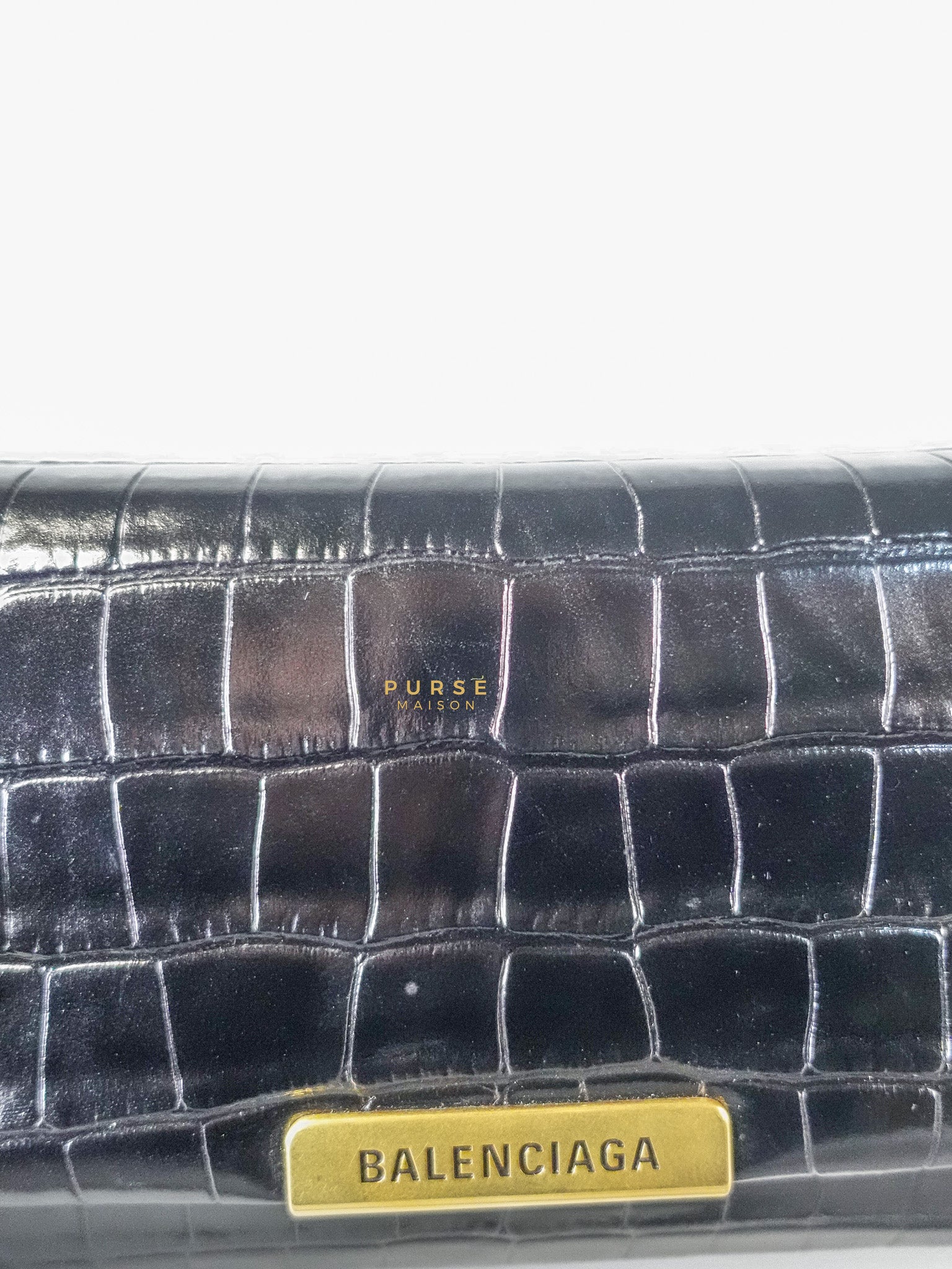 Black Leather Triplet Chain Shoulder Bag | Purse Maison Luxury Bags Shop