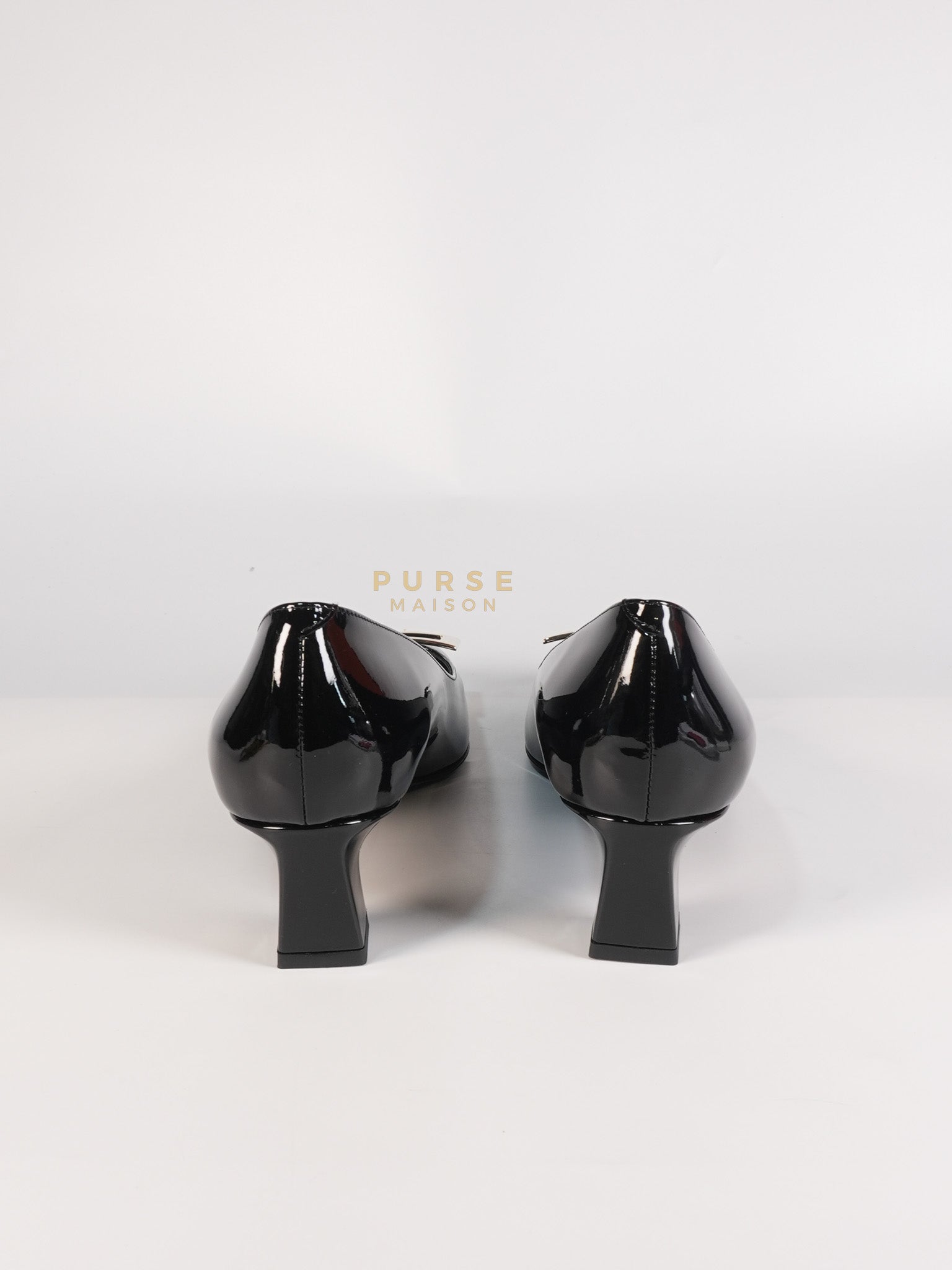 Trompette Ballerinas in Black Shoes Patent Leather Size 39.5 EU (25.5cm) | Purse Maison Luxury Bags Shop