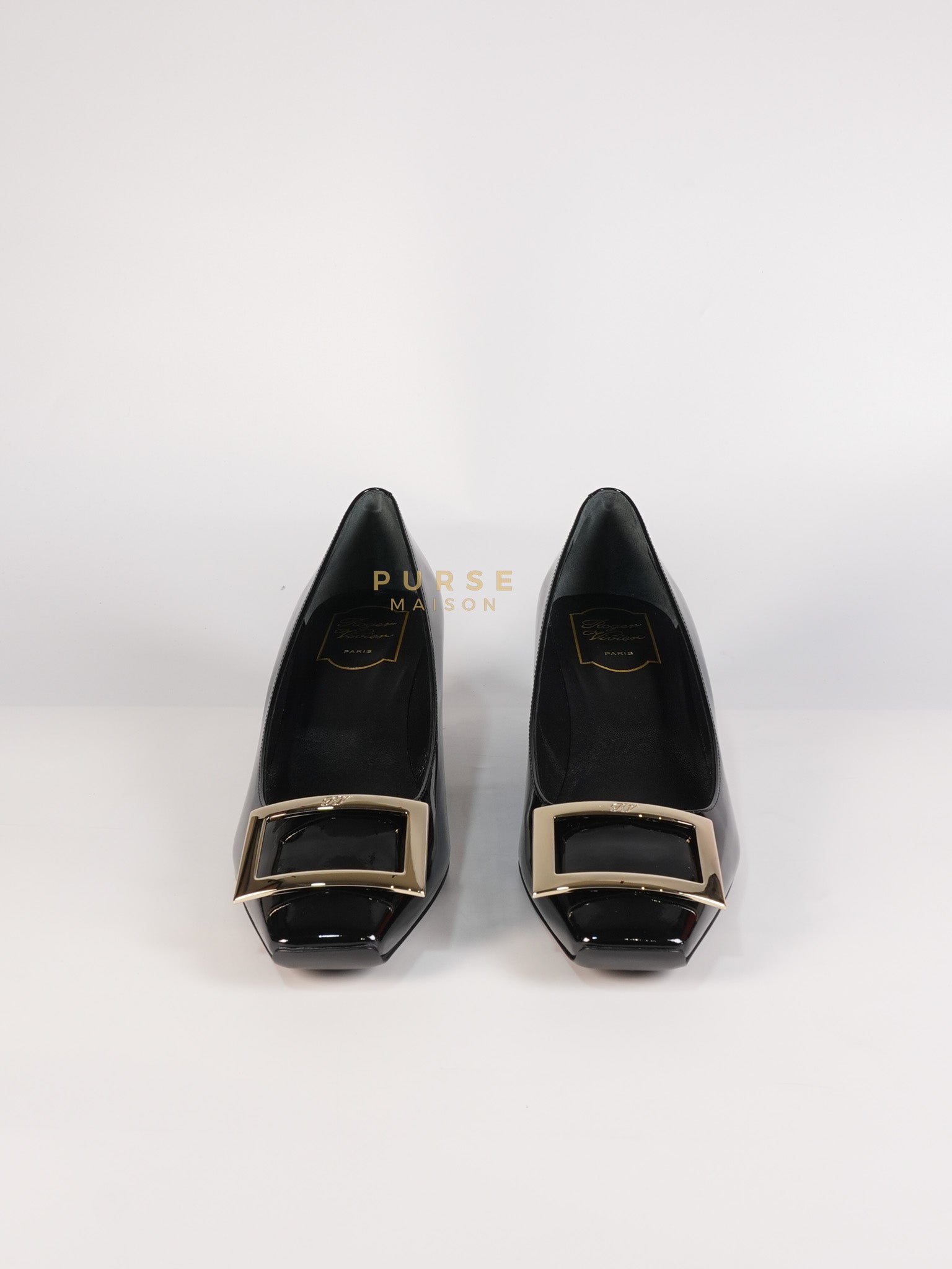 Trompette Ballerinas in Black Shoes Patent Leather Size 39.5 EU (25.5cm) | Purse Maison Luxury Bags Shop