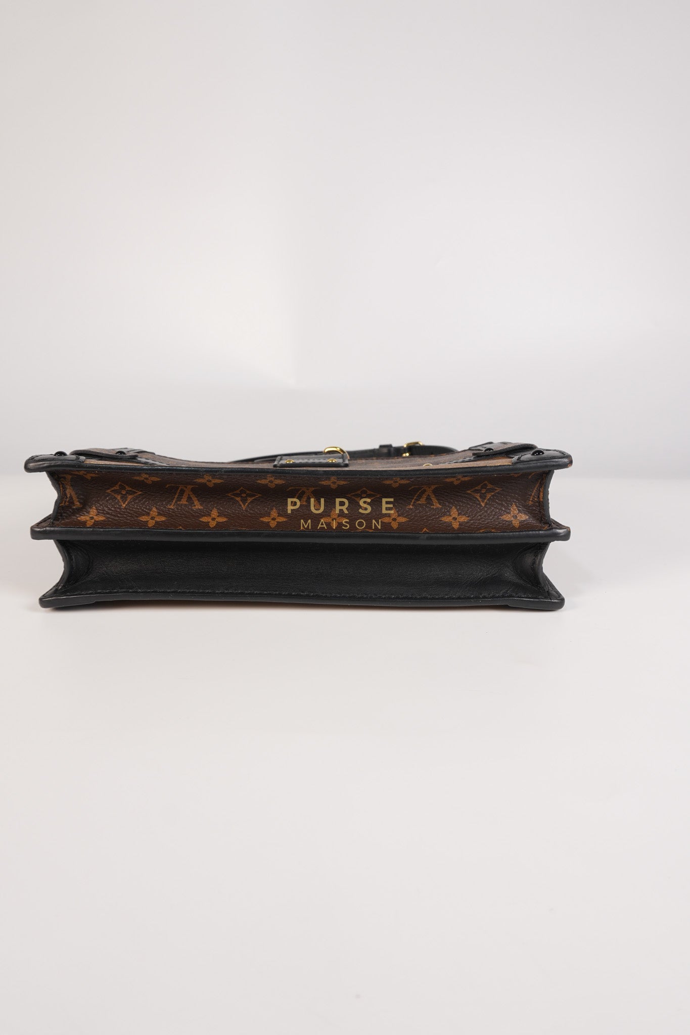 Trunk Clutch Crossbody Bag in Reverse Monogram Canvas | Purse Maison Luxury Bags Shop