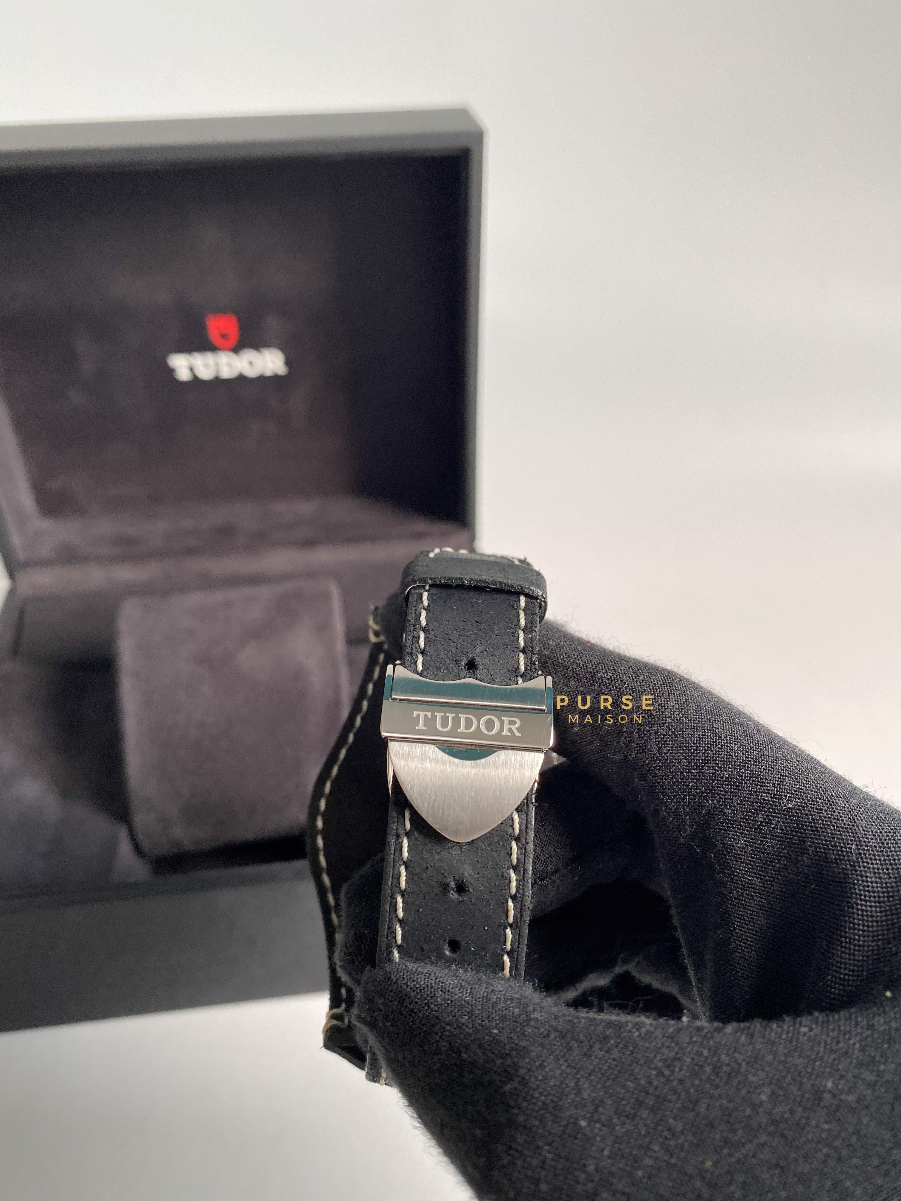 Tudor Black Bay Chrono Leather Strap Men's Watch | Purse Maison Luxury Bags Shop