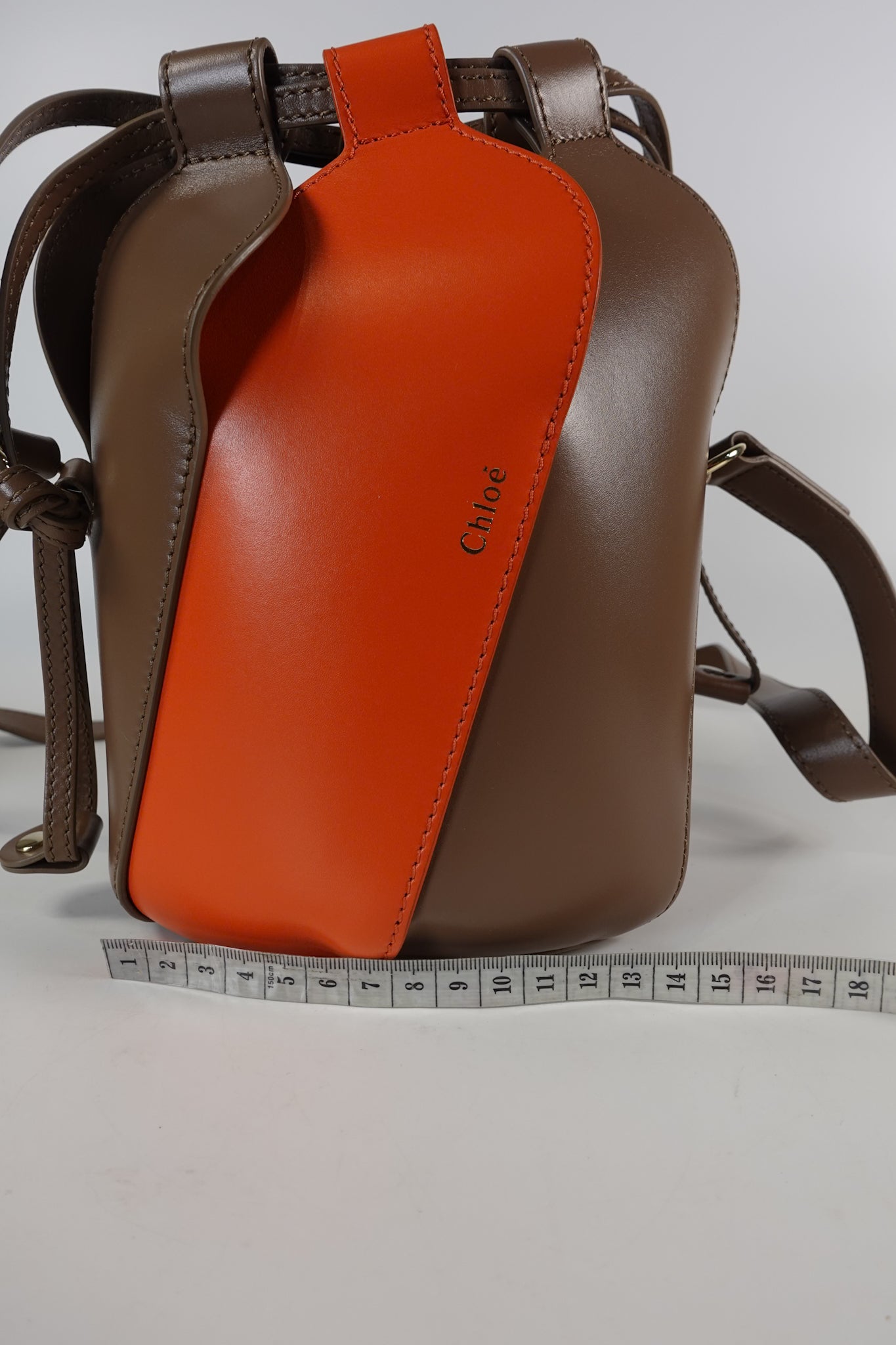 Tulip Small Brown Leather Bucket Bag | Purse Maison Luxury Bags Shop