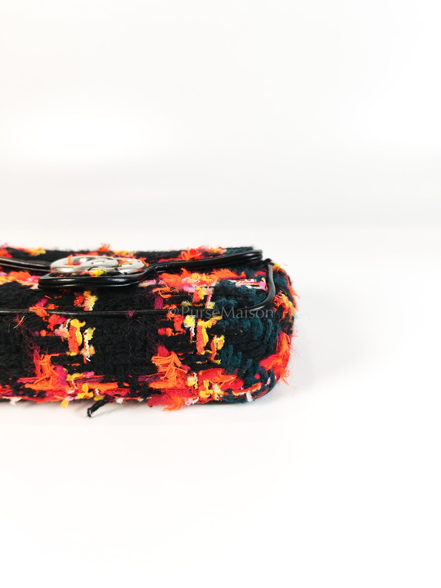 Tweed Multicolor Marmont Super Mini Chain Bag | Purse Maison Luxury Bags Shop