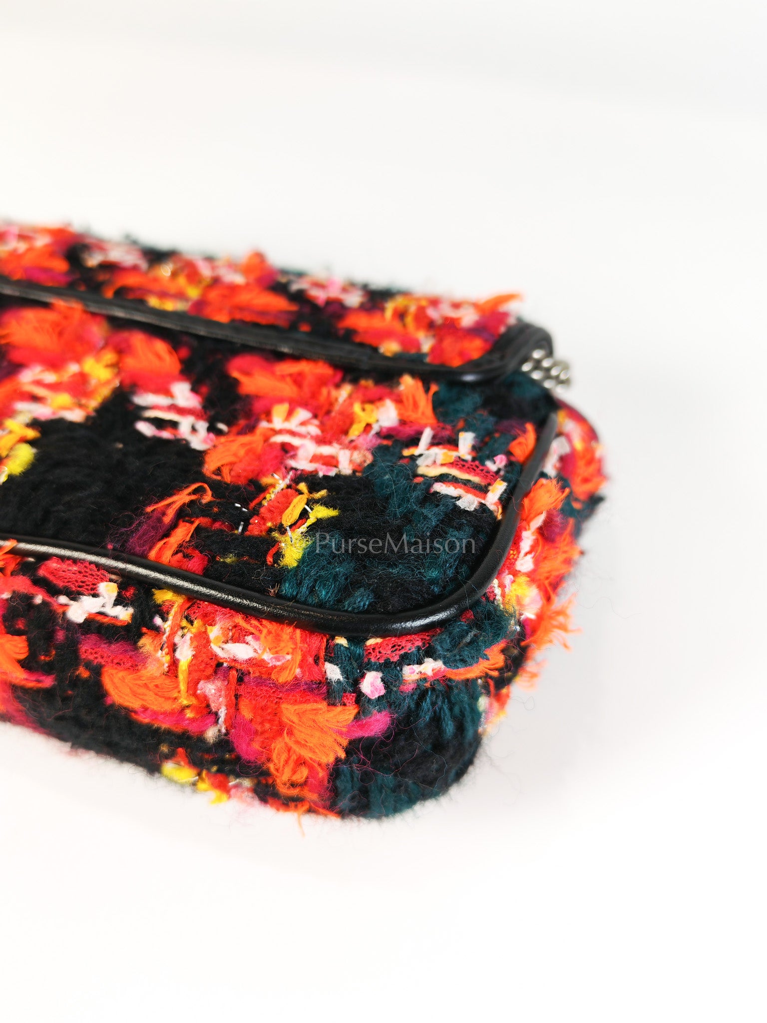 Tweed Multicolor Marmont Super Mini Chain Bag | Purse Maison Luxury Bags Shop