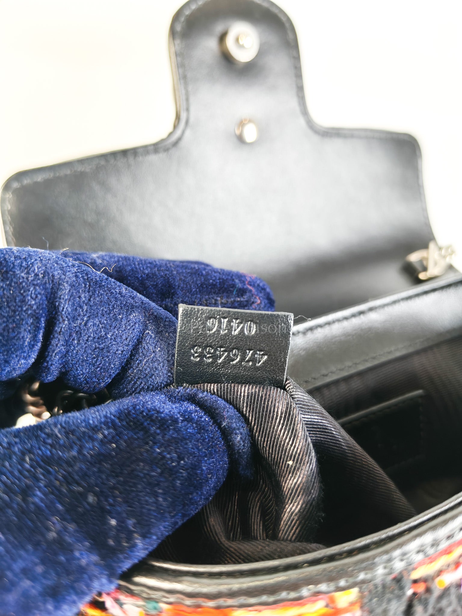 Tweed Multicolor Marmont Super Mini Chain Bag | Purse Maison Luxury Bags Shop