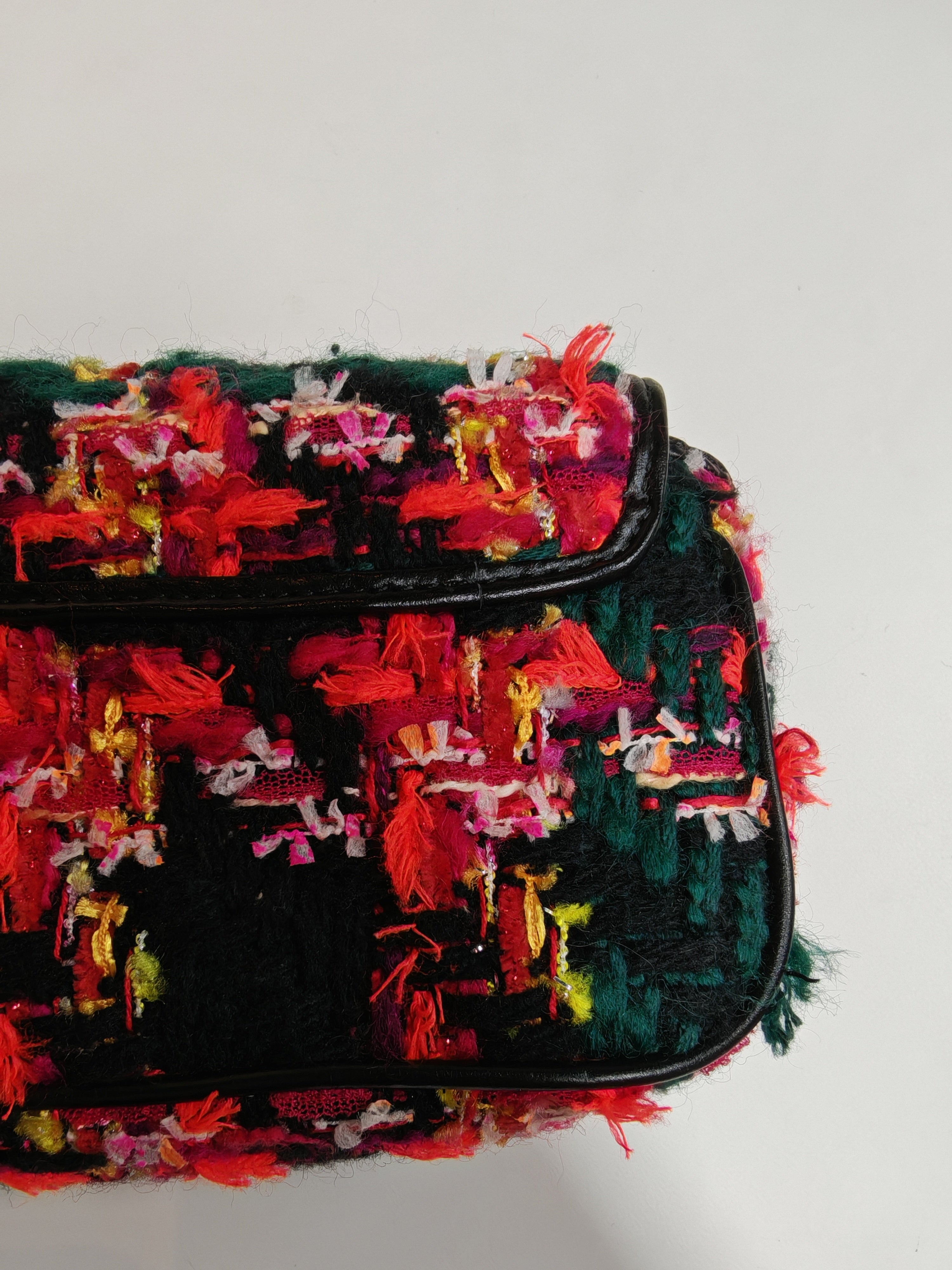 Tweed Multicolor Marmont Super Mini Chain Bag | Purse Maison Luxury Bags Shop