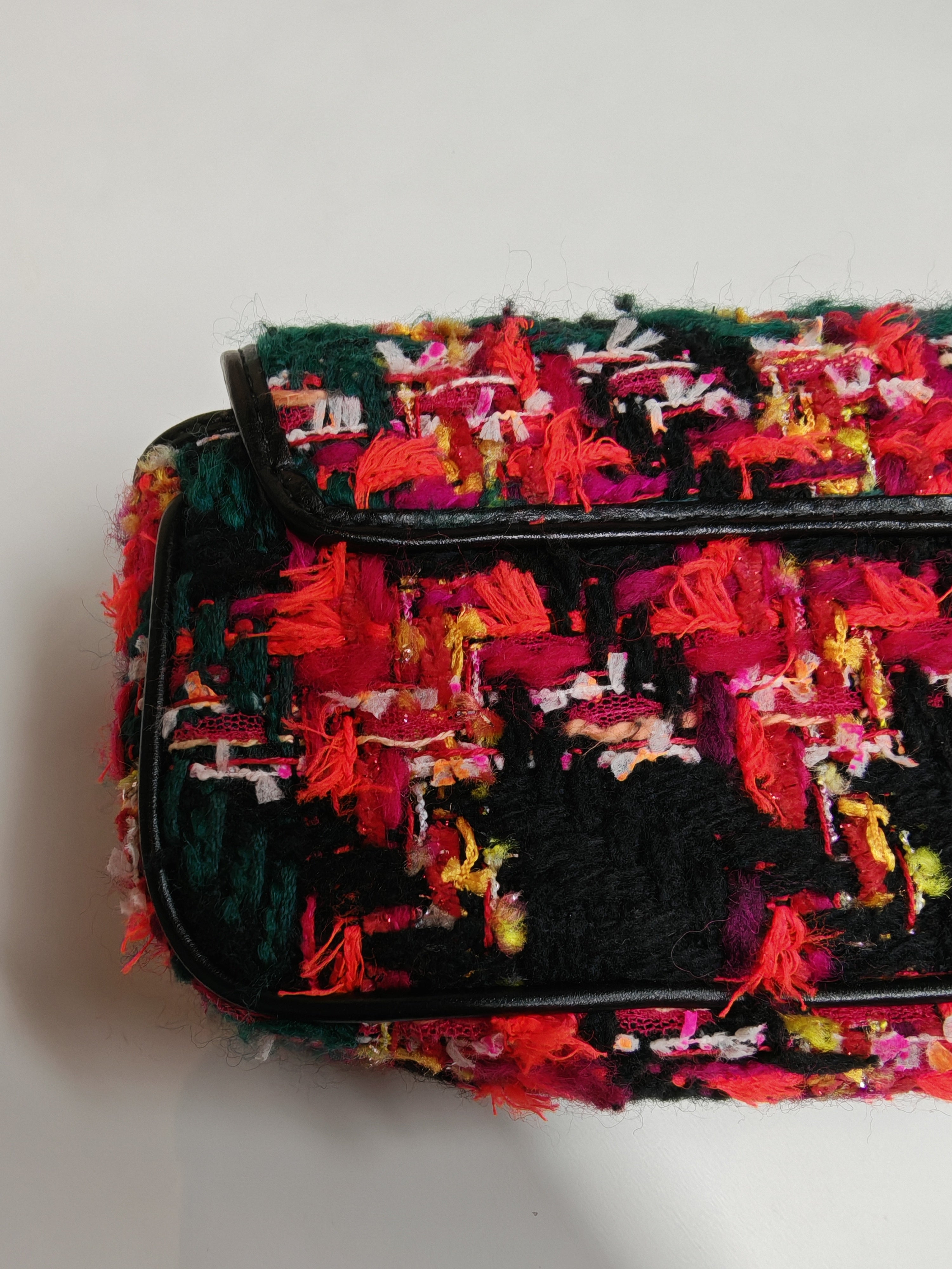 Tweed Multicolor Marmont Super Mini Chain Bag | Purse Maison Luxury Bags Shop