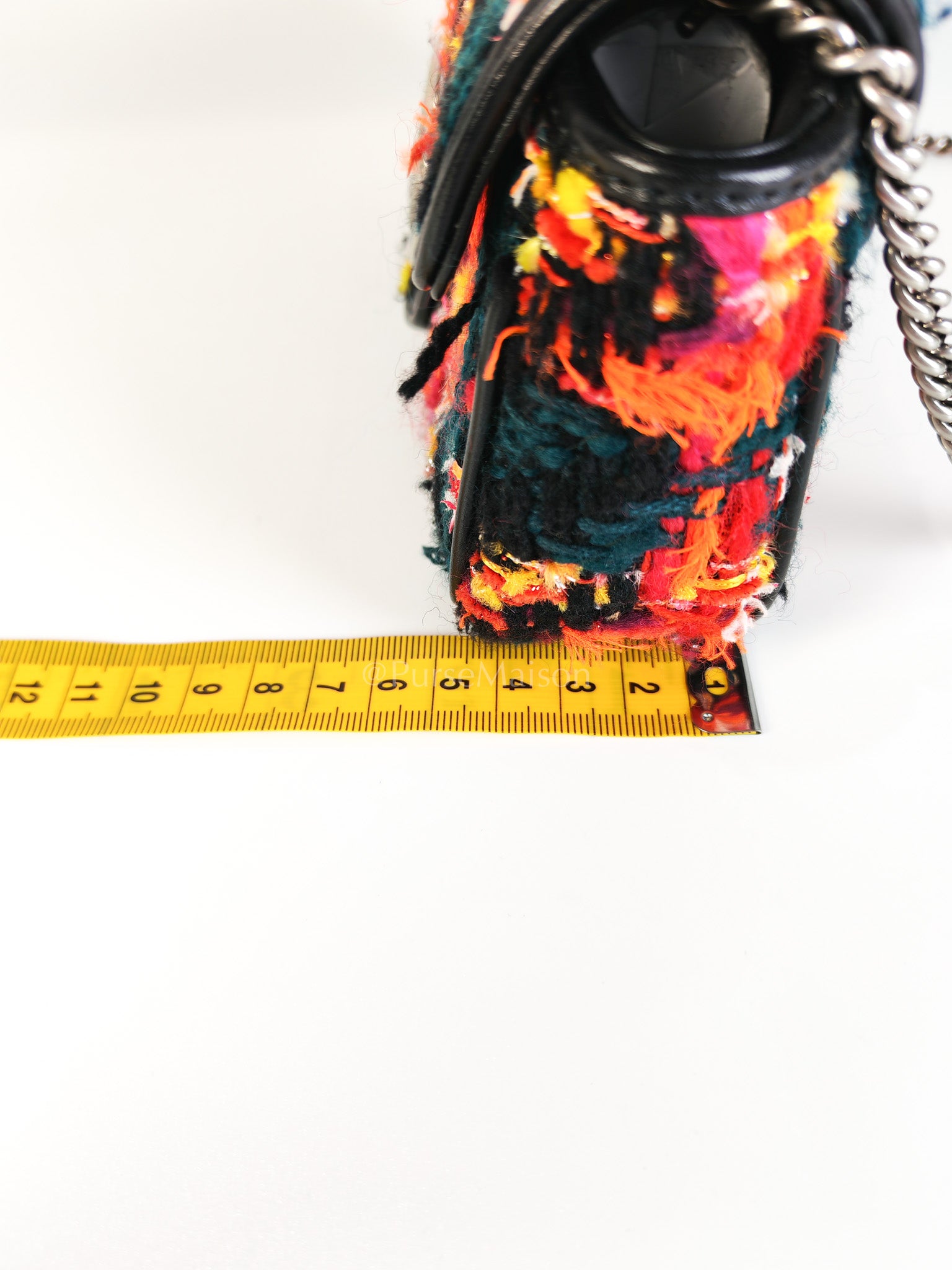 Tweed Multicolor Marmont Super Mini Chain Bag | Purse Maison Luxury Bags Shop