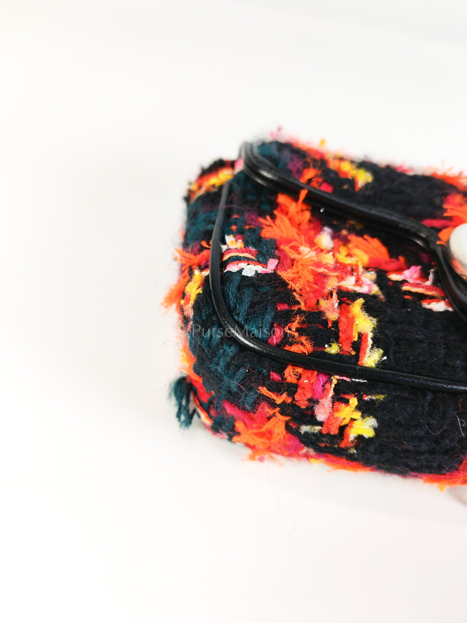 Tweed Multicolor Marmont Super Mini Chain Bag | Purse Maison Luxury Bags Shop