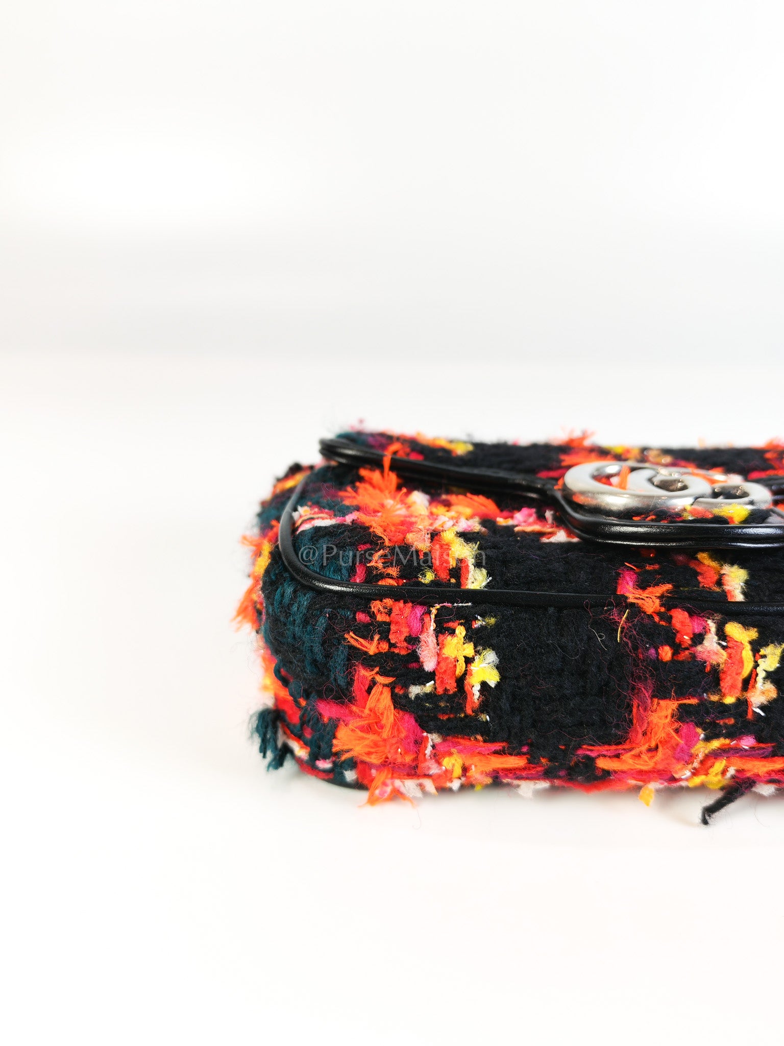 Tweed Multicolor Marmont Super Mini Chain Bag | Purse Maison Luxury Bags Shop