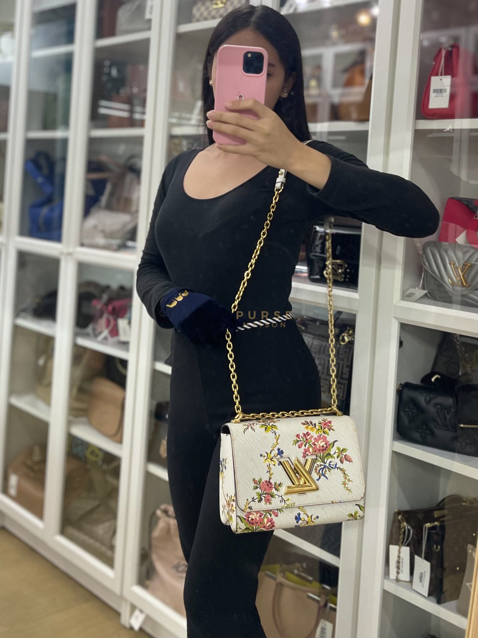 Twist Lock MM Romantic Blossom in Epi Leather (Date Code: SR0138) | Purse Maison Luxury Bags Shop