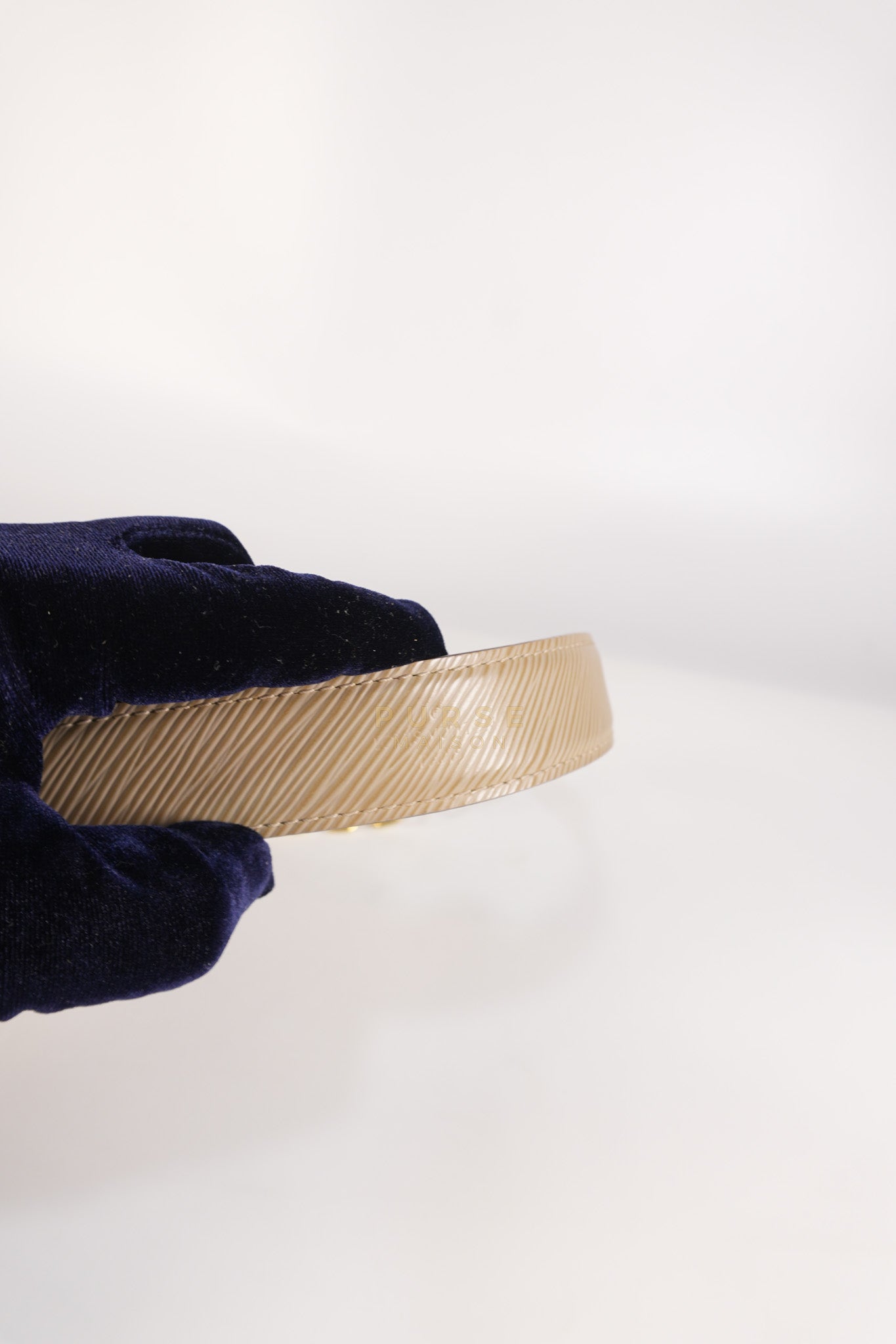 Twist Lock MM Shoulder Bag in Gallet Epi Leather Gold Hardware | Purse Maison Luxury Bags Shop