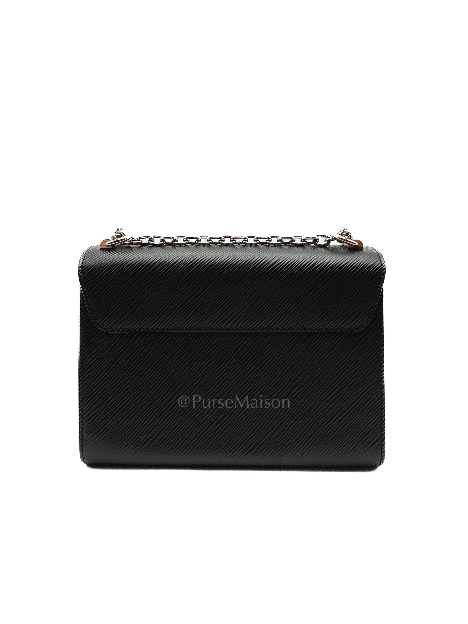 Twist MM Black Epi Leather in Silver Hardware (Microchip) | Purse Maison Luxury Bags Shop