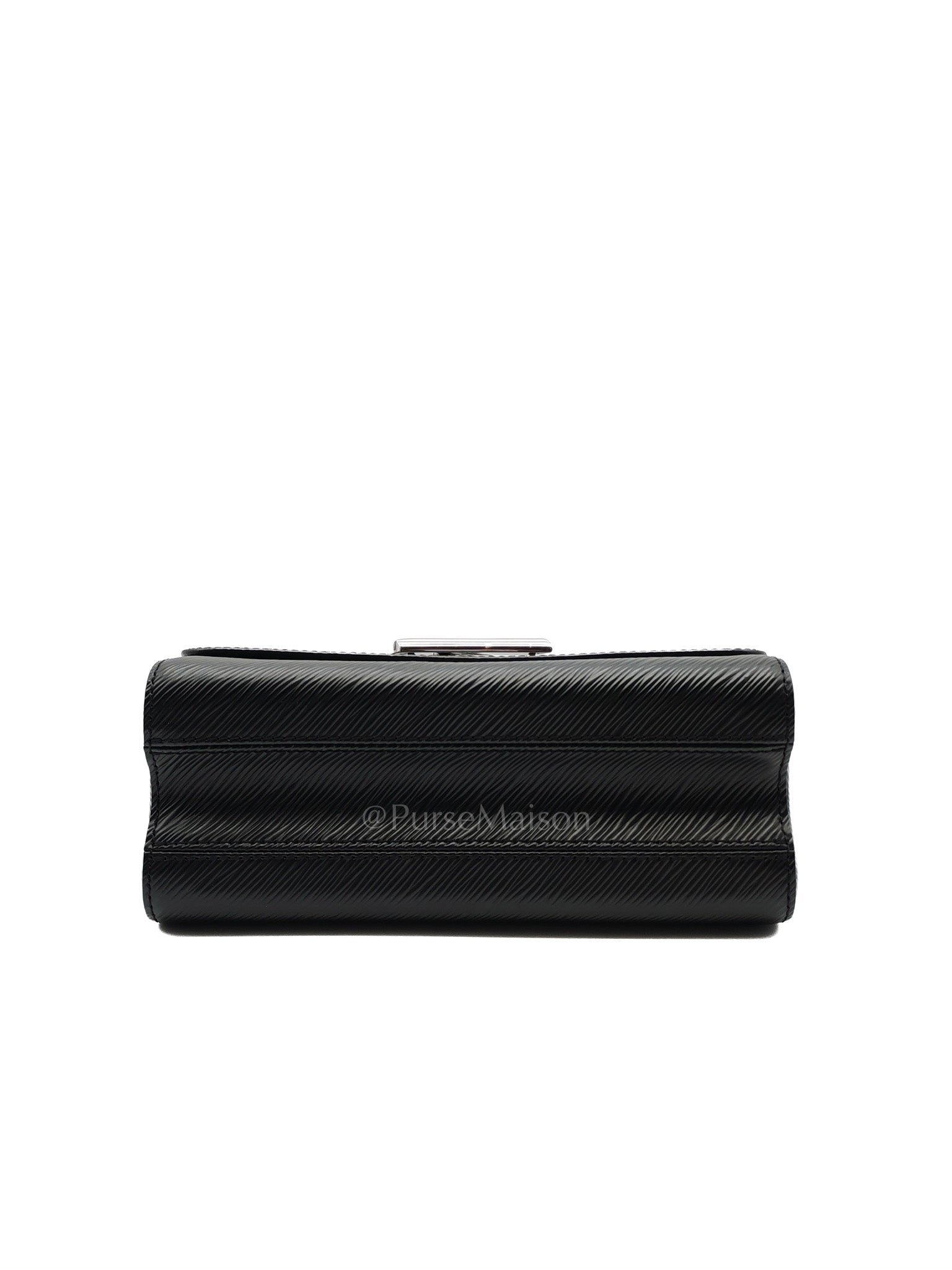 Twist MM Black Epi Leather in Silver Hardware (Microchip) | Purse Maison Luxury Bags Shop