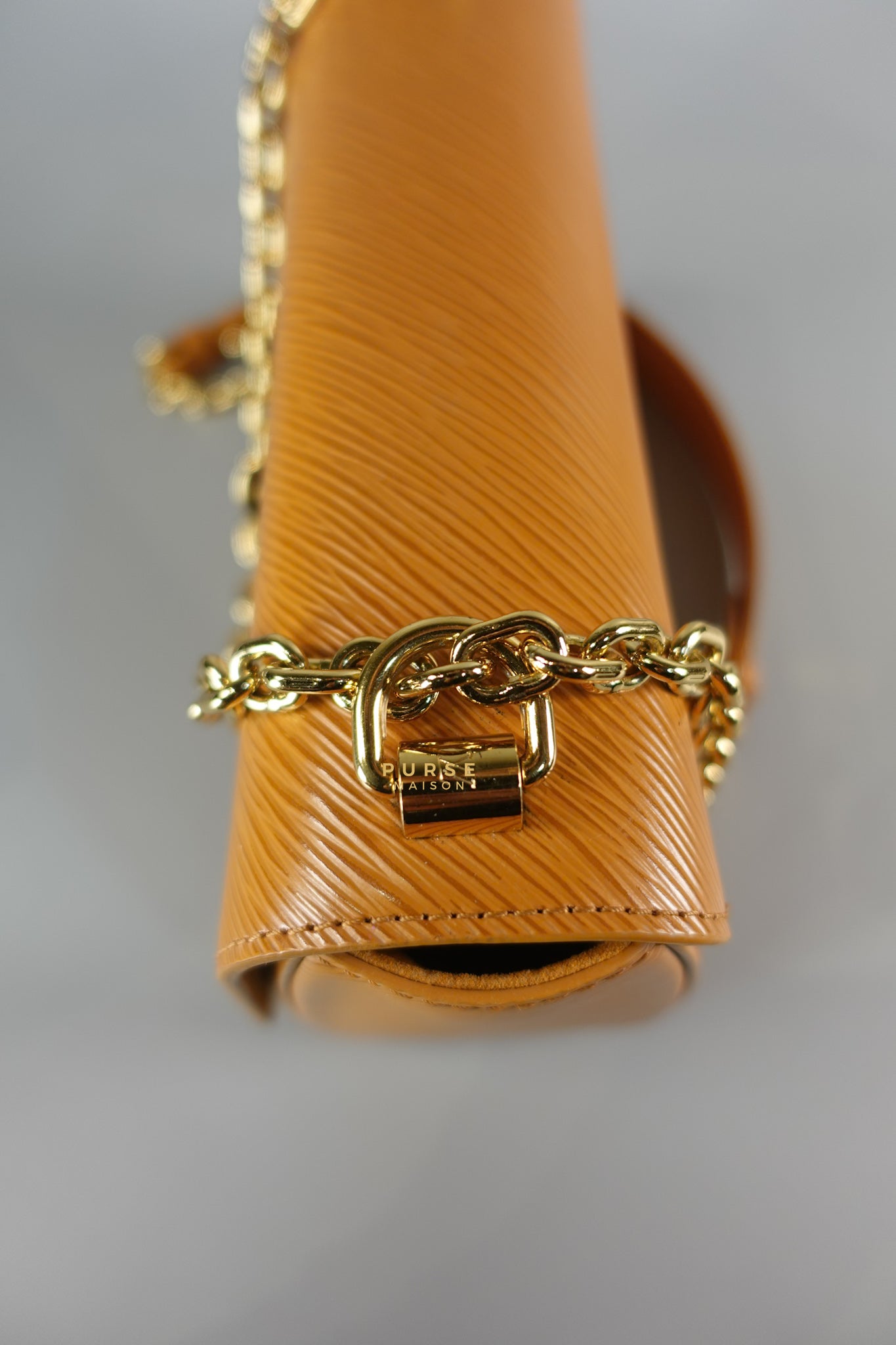 Twist MM in Caramel Epi Leather & Gold Hardware (Microchip) | Purse Maison Luxury Bags Shop