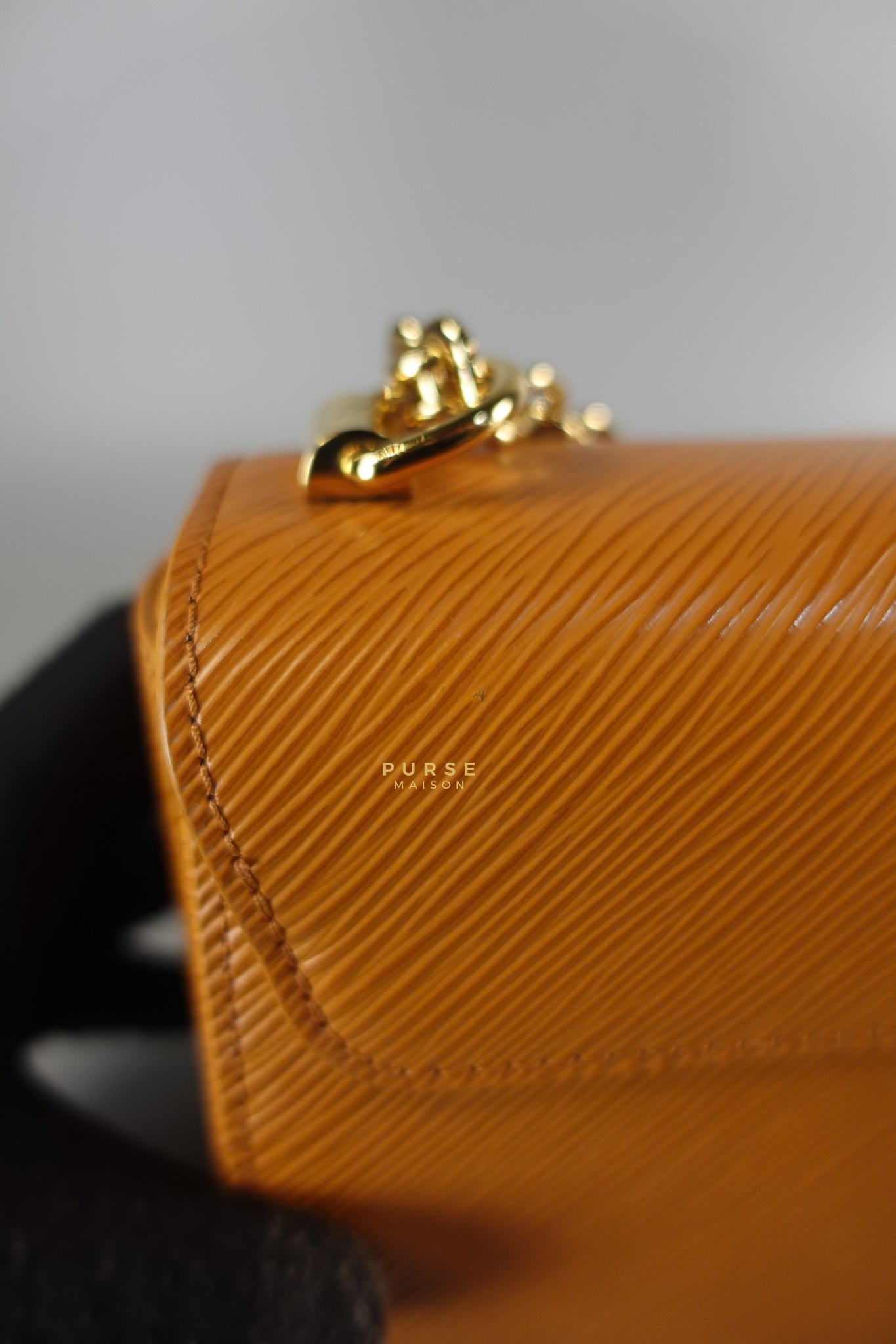 Twist MM in Caramel Epi Leather & Gold Hardware (Microchip) | Purse Maison Luxury Bags Shop