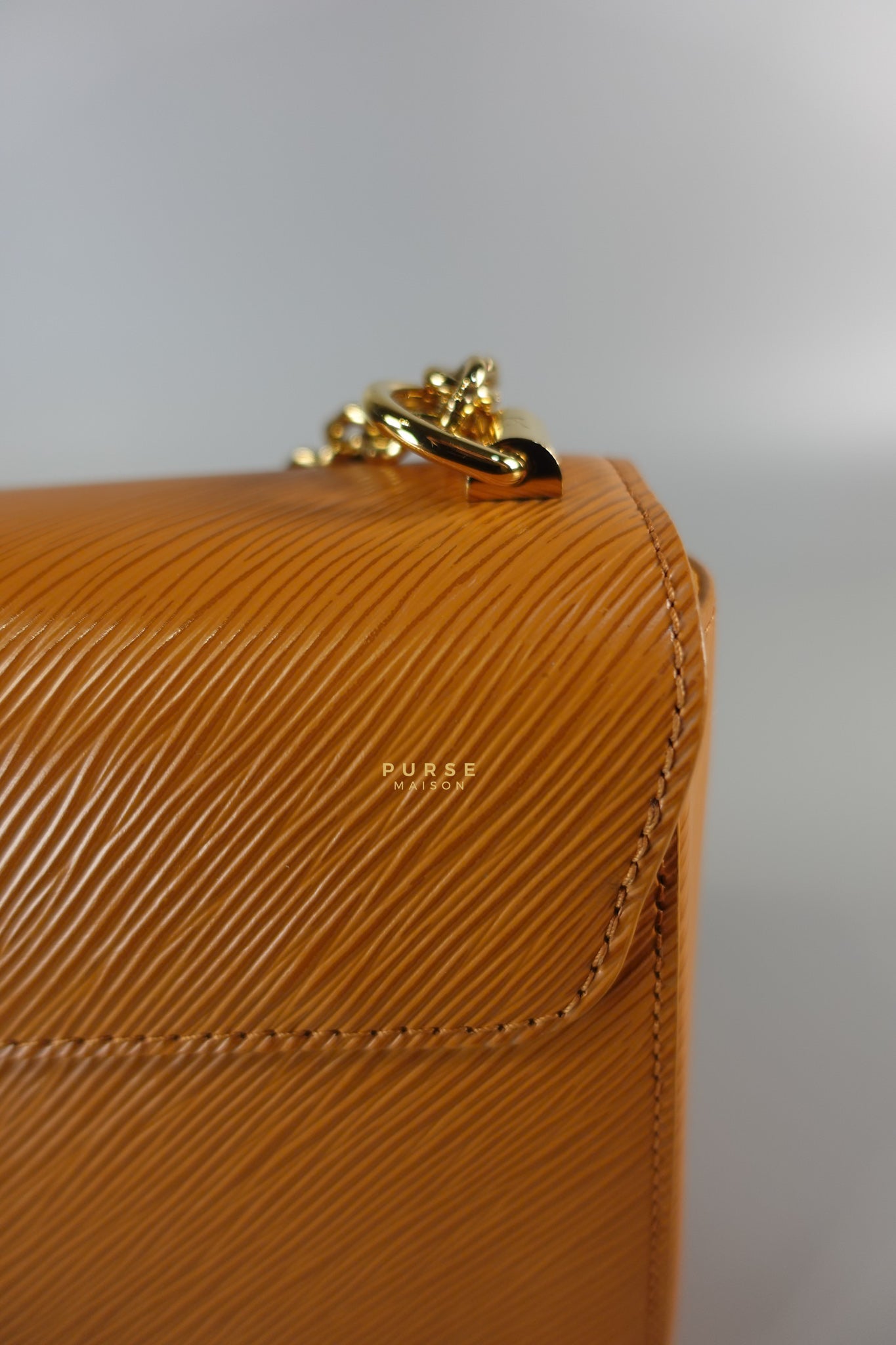 Twist MM in Caramel Epi Leather & Gold Hardware (Microchip) | Purse Maison Luxury Bags Shop