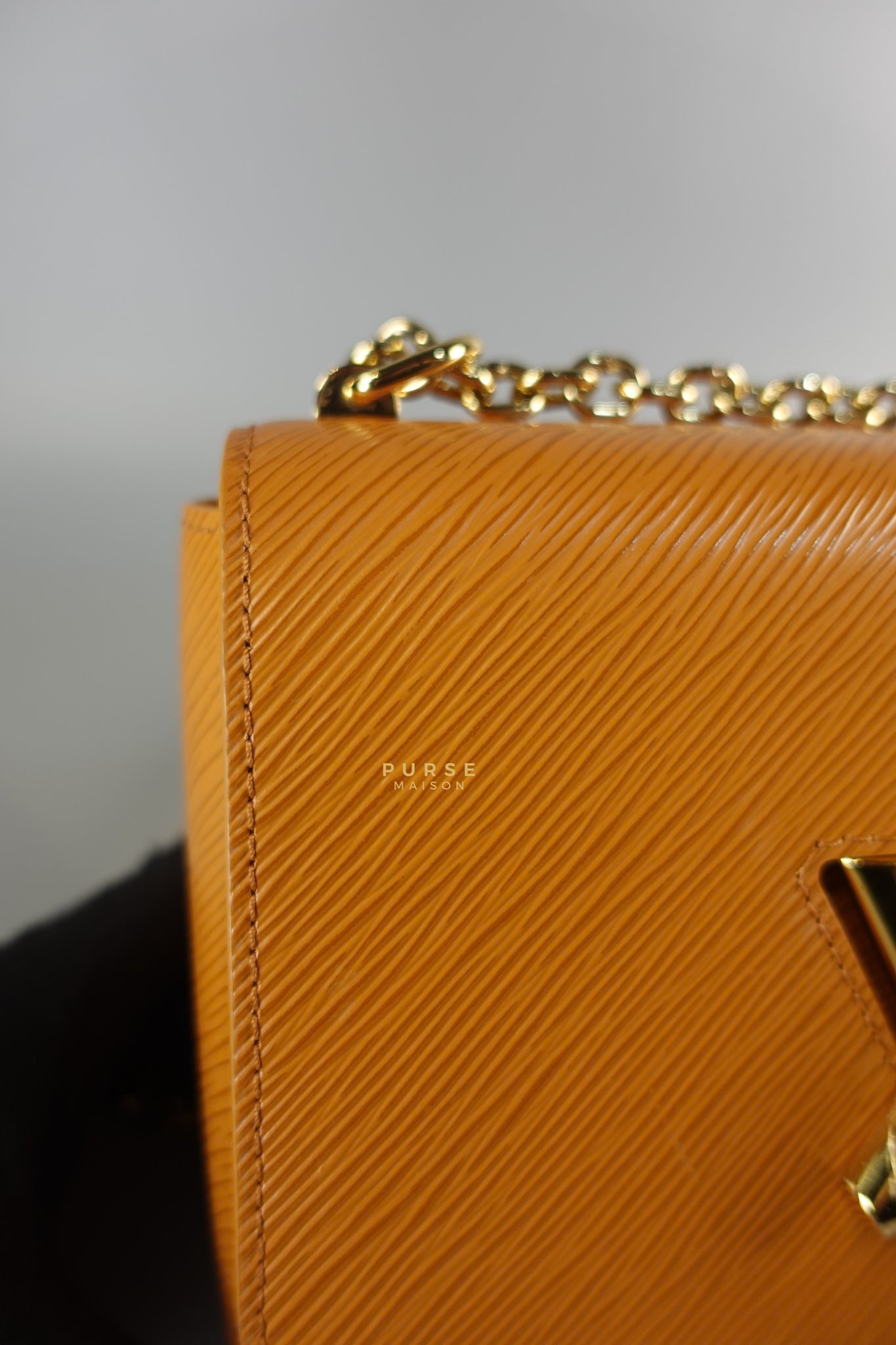 Twist MM in Caramel Epi Leather & Gold Hardware (Microchip) | Purse Maison Luxury Bags Shop