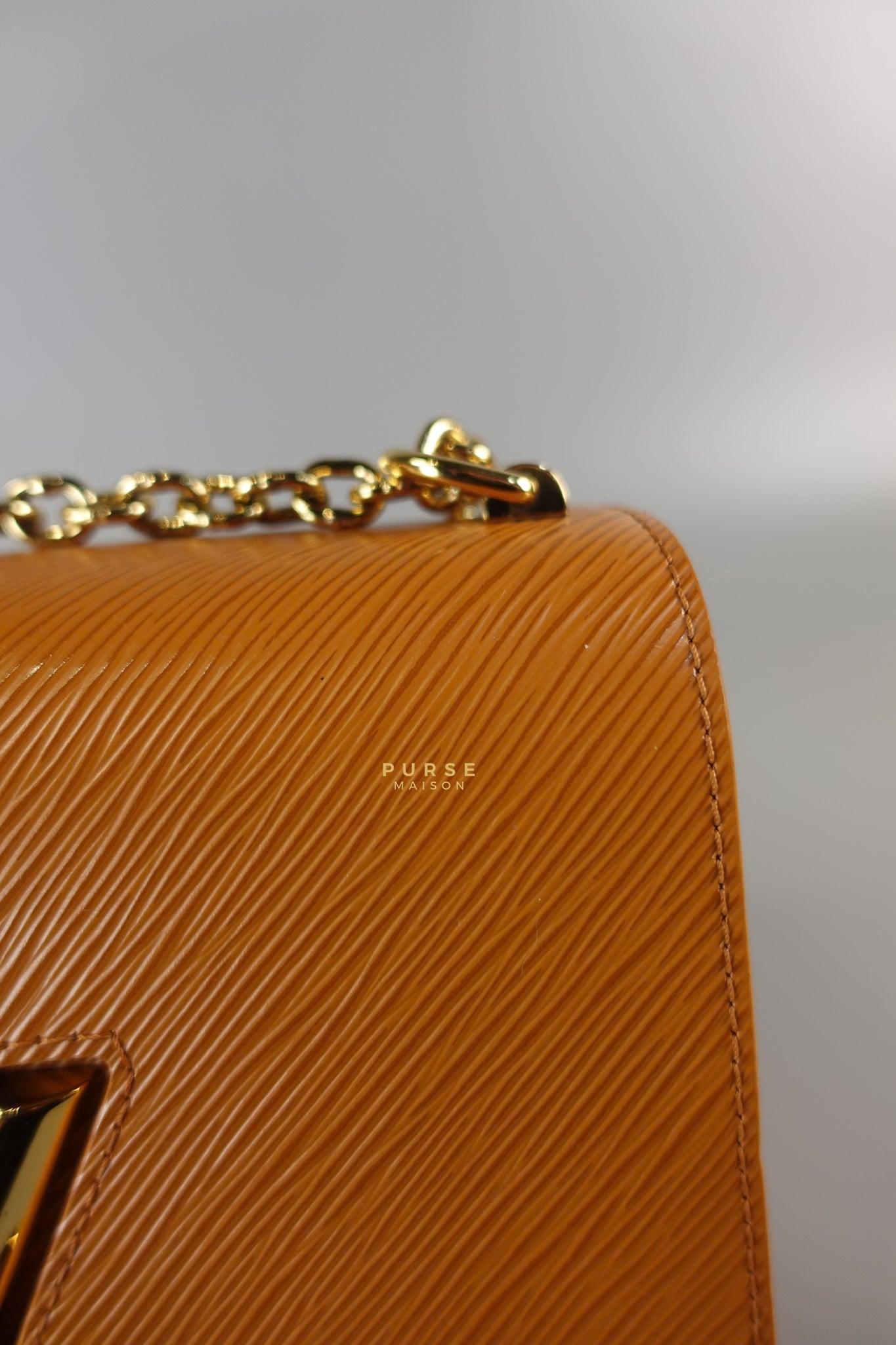 Twist MM in Caramel Epi Leather & Gold Hardware (Microchip) | Purse Maison Luxury Bags Shop