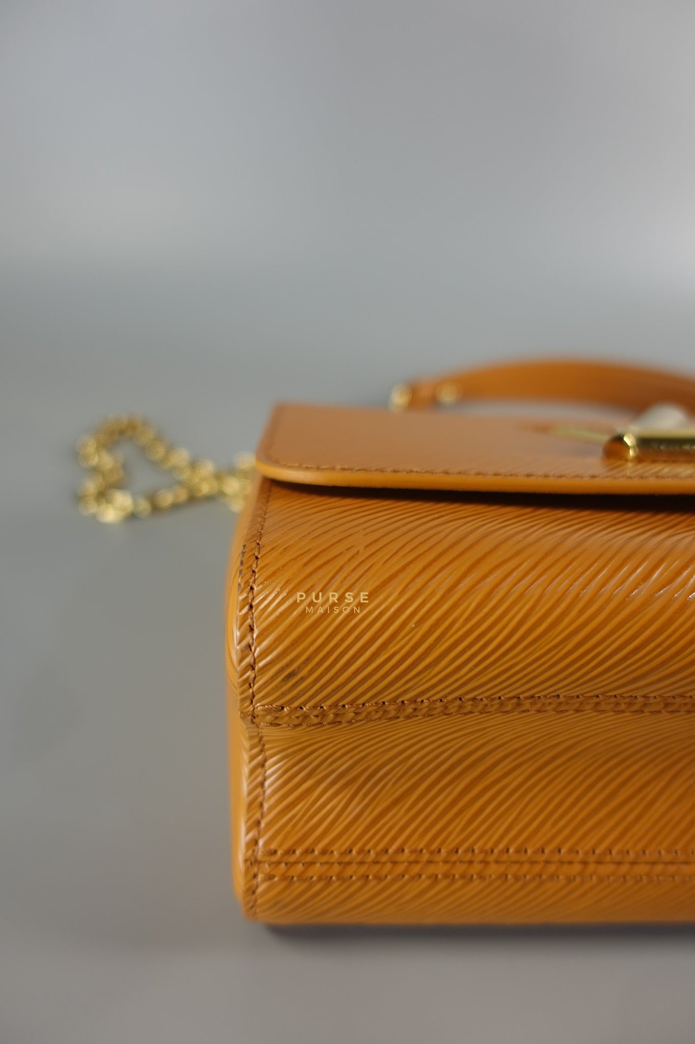 Twist MM in Caramel Epi Leather & Gold Hardware (Microchip) | Purse Maison Luxury Bags Shop