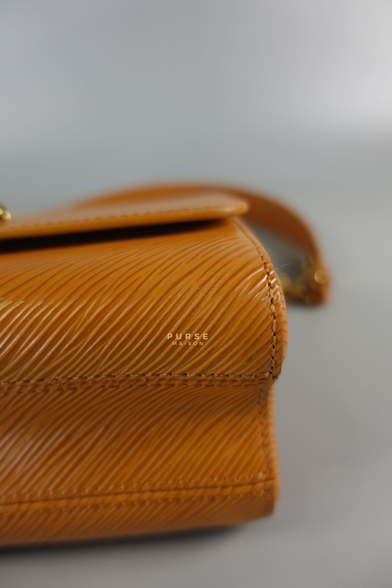 Twist MM in Caramel Epi Leather & Gold Hardware (Microchip) | Purse Maison Luxury Bags Shop