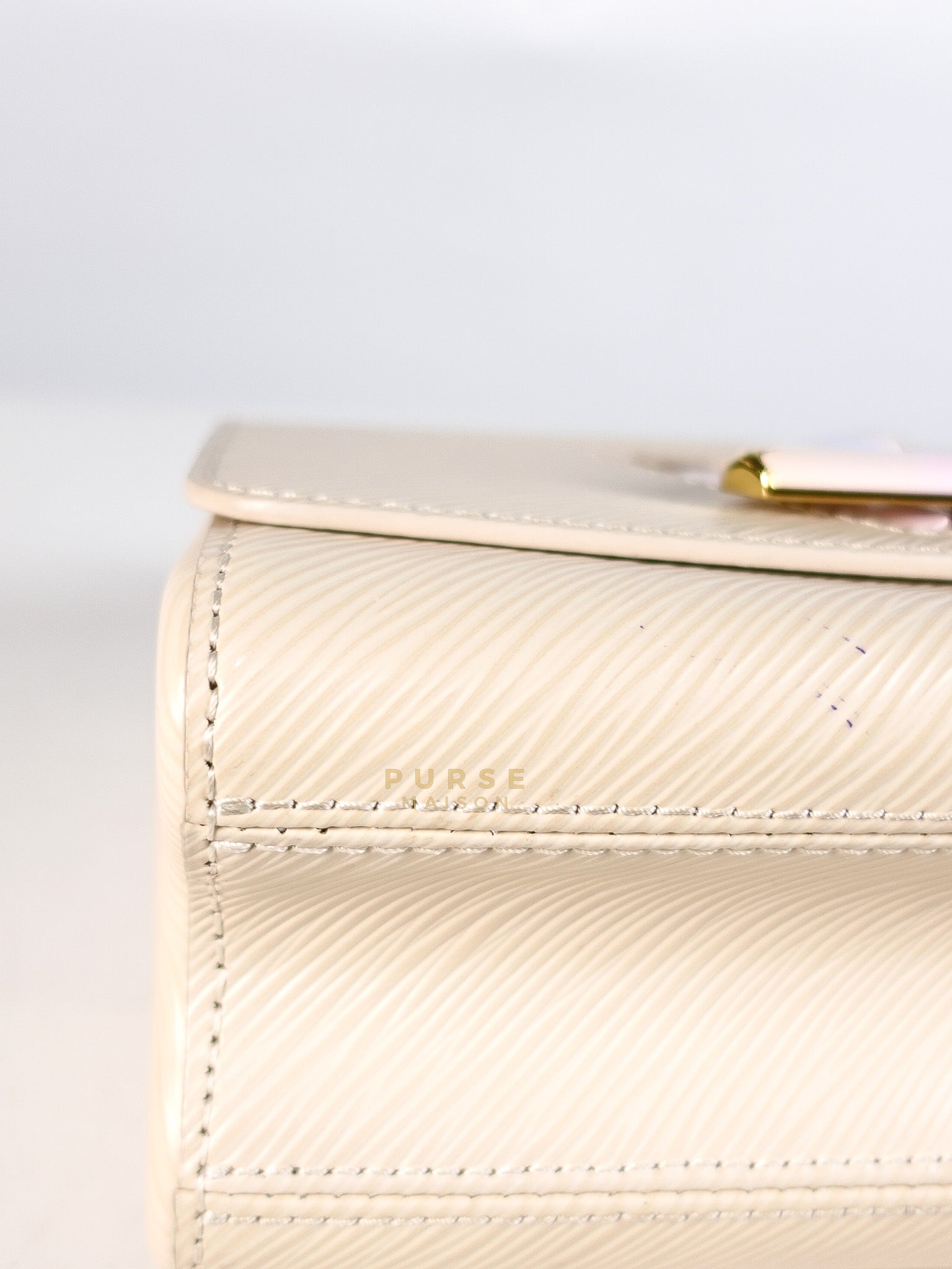 Twist PM Bag in Cream Epi Leather (Microchip) | Purse Maison Luxury Bags Shop