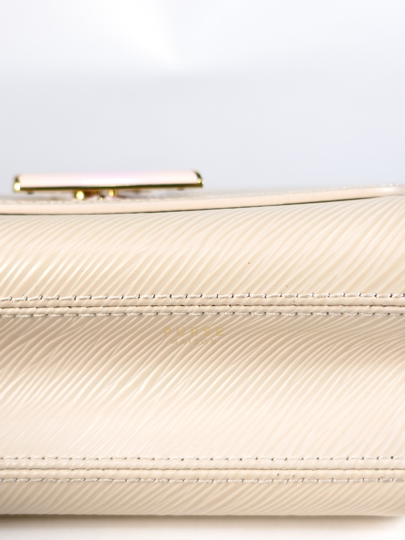 Twist PM Bag in Cream Epi Leather (Microchip) | Purse Maison Luxury Bags Shop