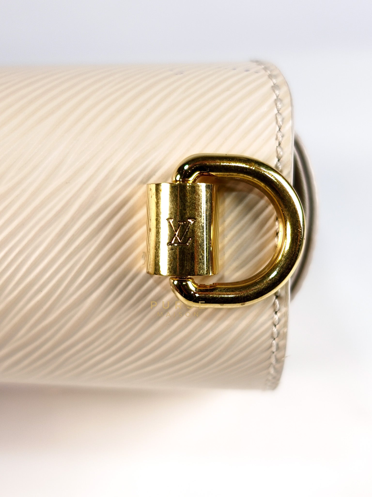 Twist PM Bag in Cream Epi Leather (Microchip) | Purse Maison Luxury Bags Shop