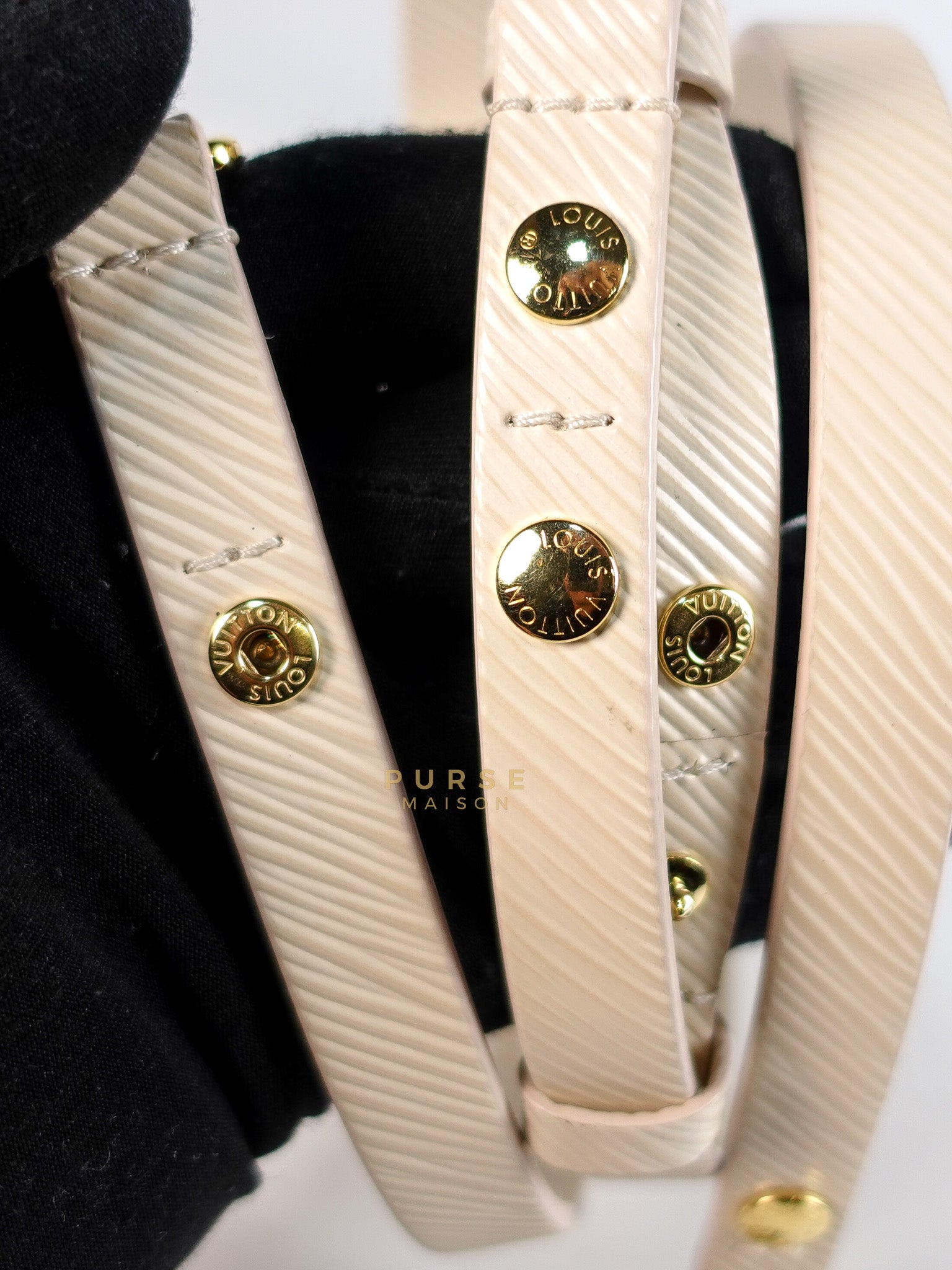 Twist PM Bag in Cream Epi Leather (Microchip) | Purse Maison Luxury Bags Shop