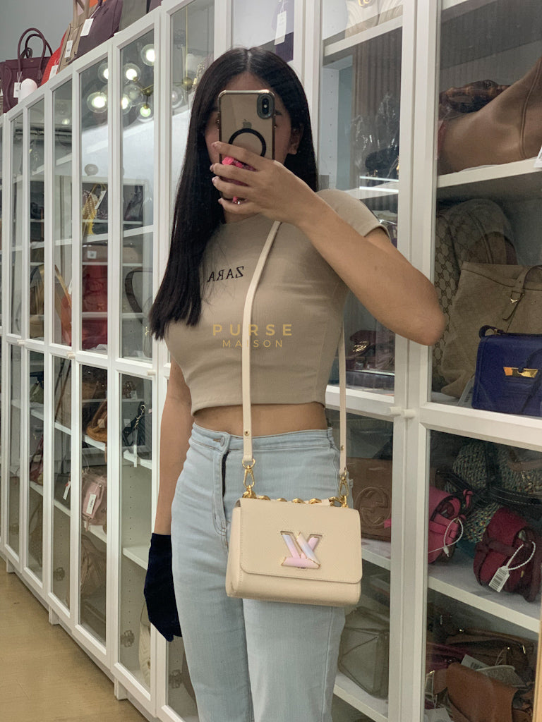 Twist PM Bag in Cream Epi Leather (Microchip) | Purse Maison Luxury Bags Shop