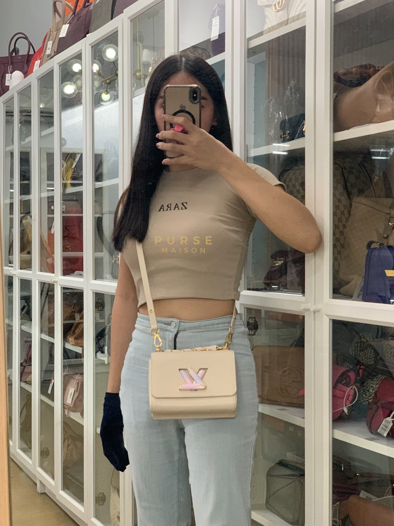 Twist PM Bag in Cream Epi Leather (Microchip) | Purse Maison Luxury Bags Shop