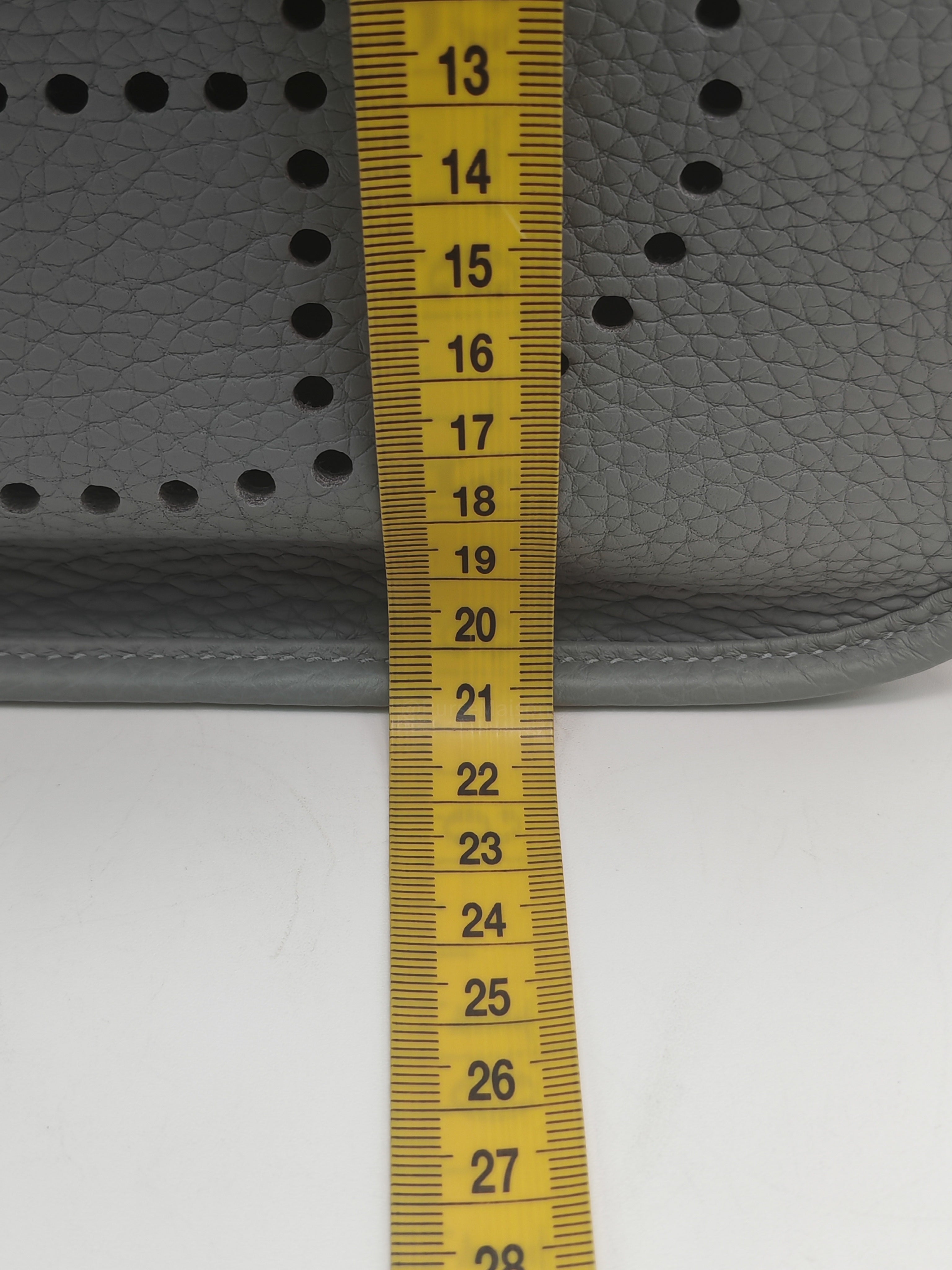 Hermes Evelyn 23 in Gris Patin Taurillon Clemence Leather Palladium Hardware Stamp G(2026)