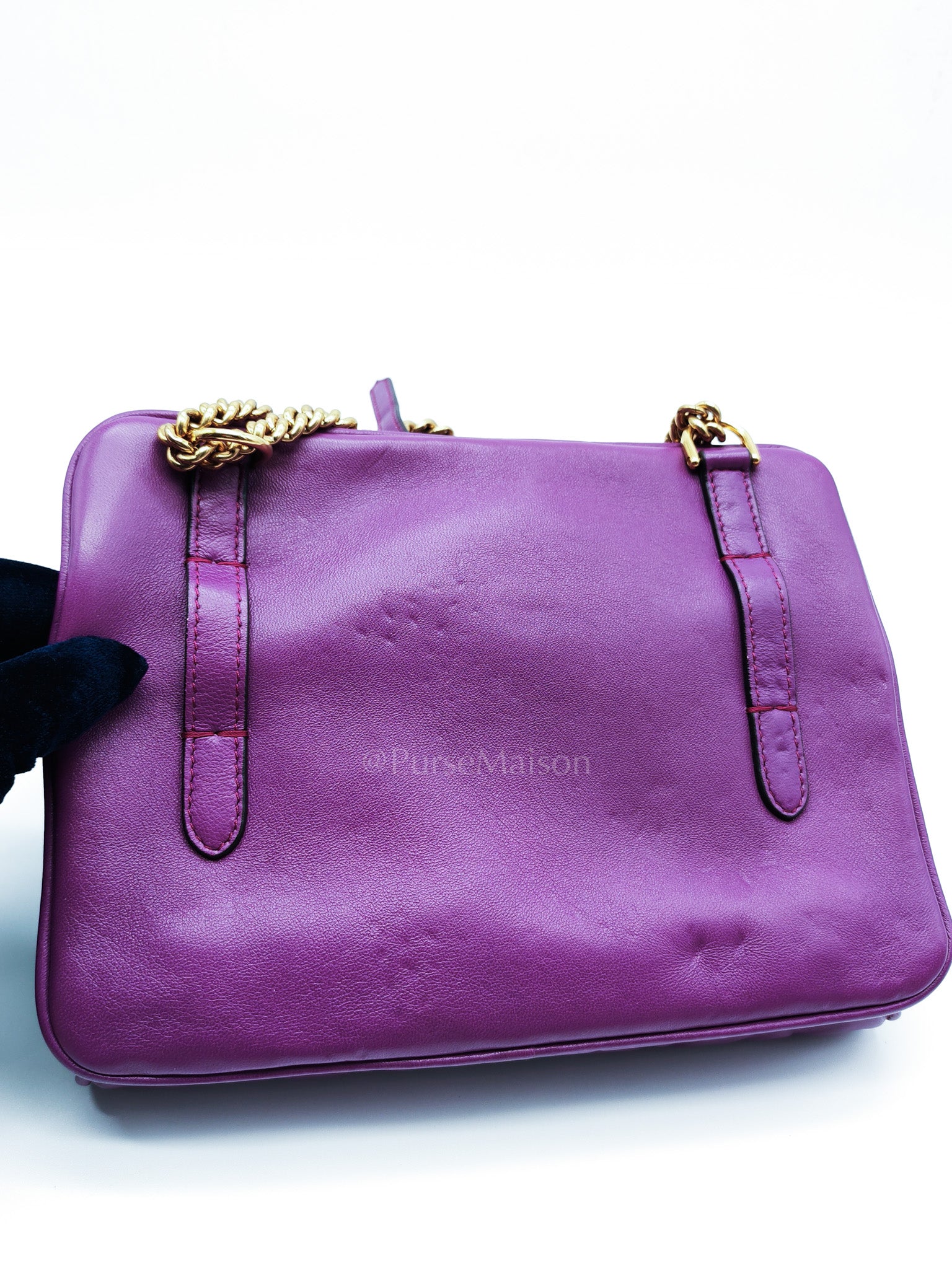 Upside Down Belt Bag in Nappa Zucca Embossed | Purse Maison Luxury Bags Shop