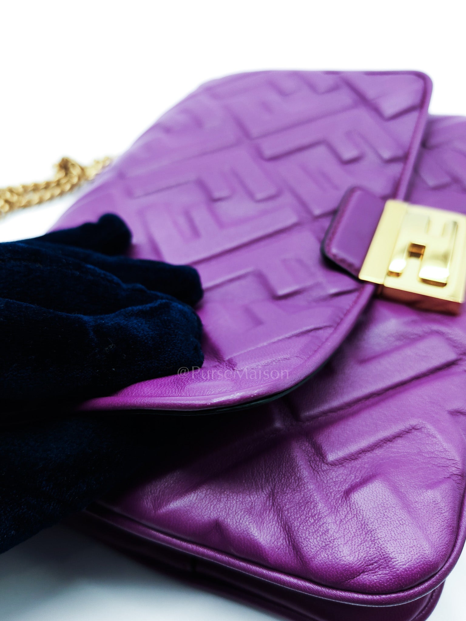 Upside Down Belt Bag in Nappa Zucca Embossed | Purse Maison Luxury Bags Shop