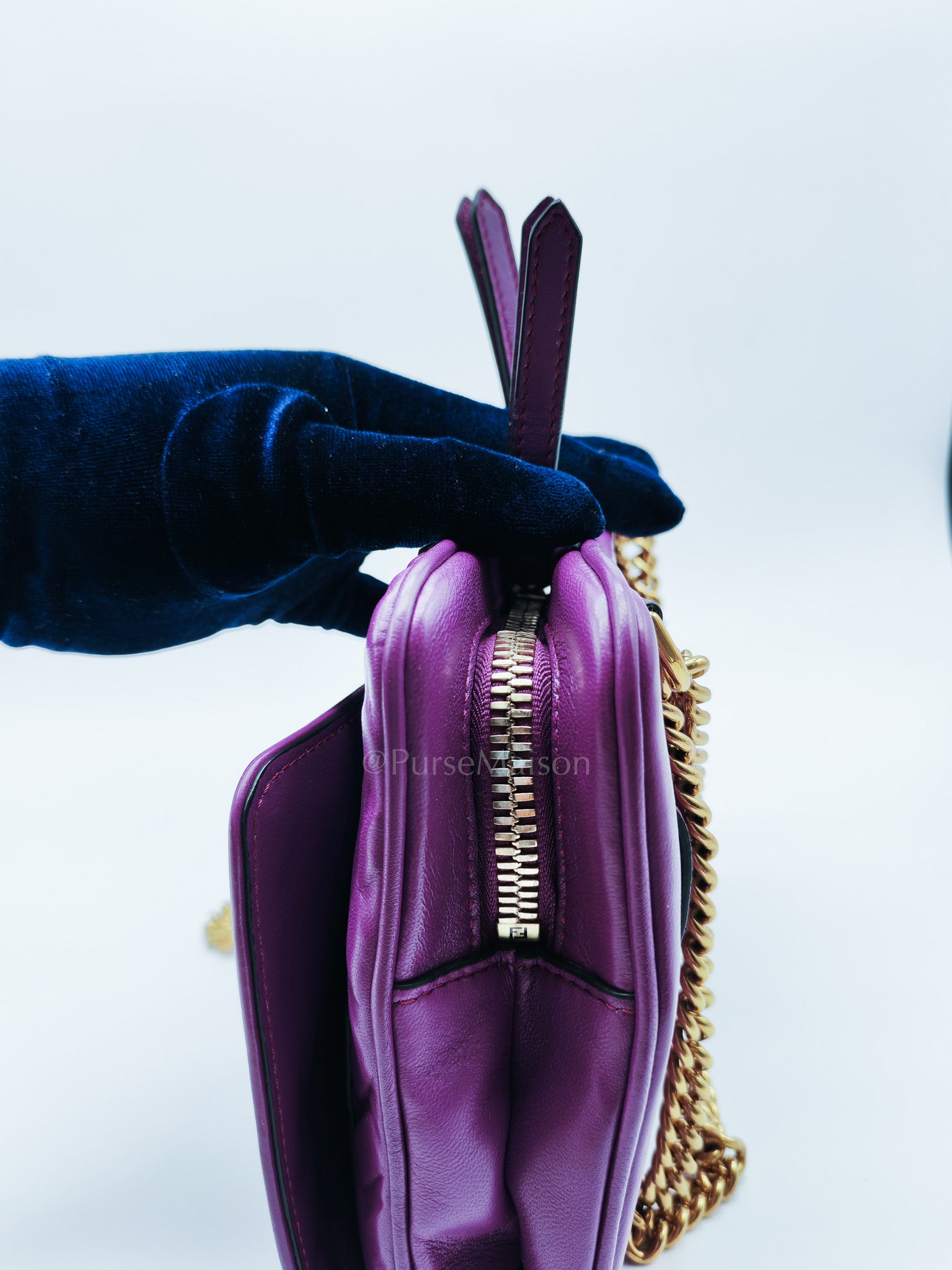 Upside Down Belt Bag in Nappa Zucca Embossed | Purse Maison Luxury Bags Shop