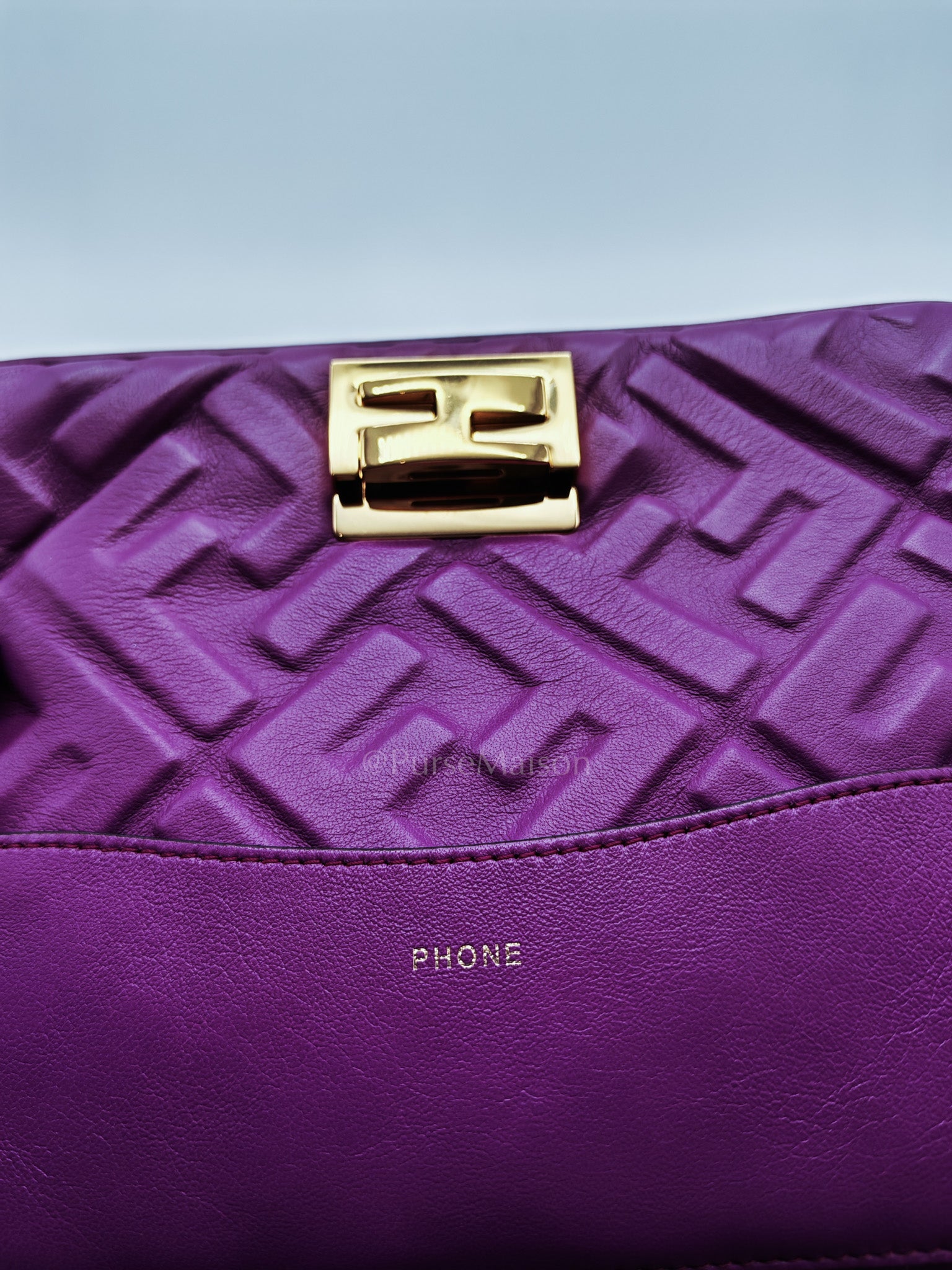 Upside Down Belt Bag in Nappa Zucca Embossed | Purse Maison Luxury Bags Shop