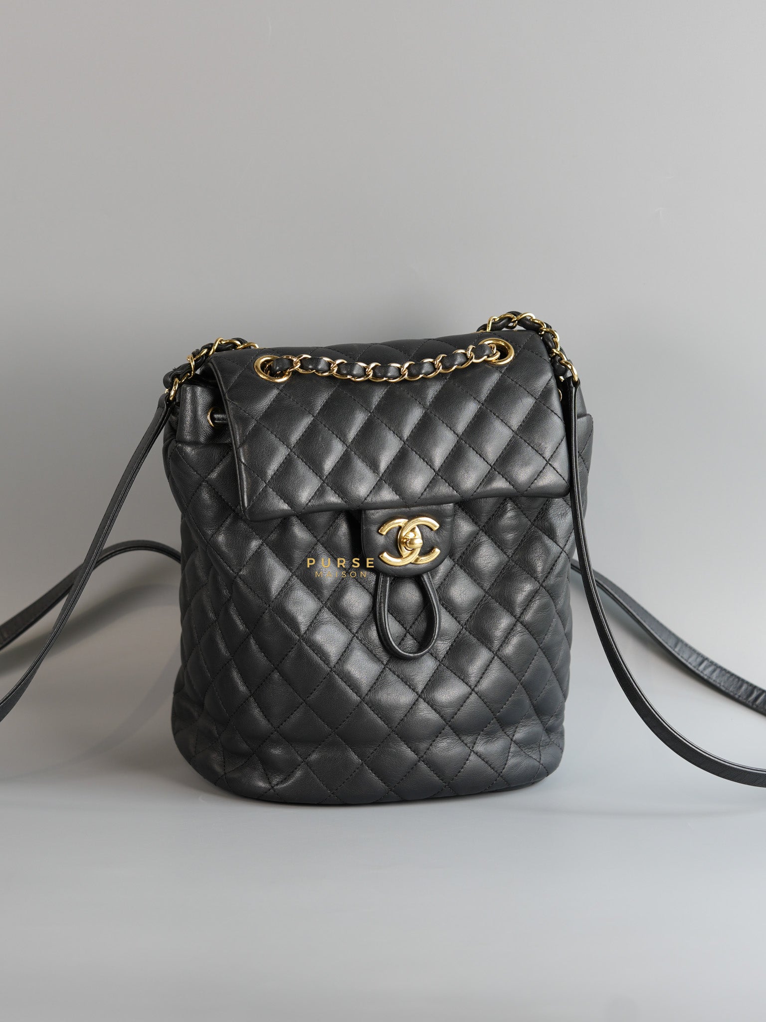 Urban Spirit Backpack Quilted Lambskin in Gold Hardware Series 24 | Purse Maison Luxury Bags Shop