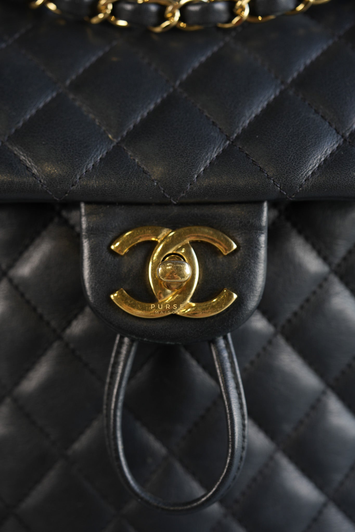 Urban Spirit Backpack Quilted Lambskin in Gold Hardware Series 24 | Purse Maison Luxury Bags Shop