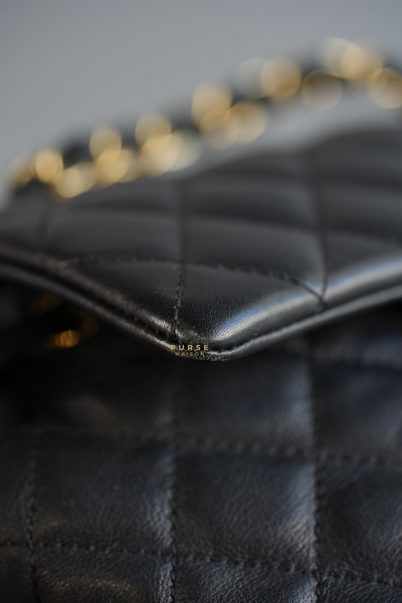 Urban Spirit Backpack Quilted Lambskin in Gold Hardware Series 24 | Purse Maison Luxury Bags Shop