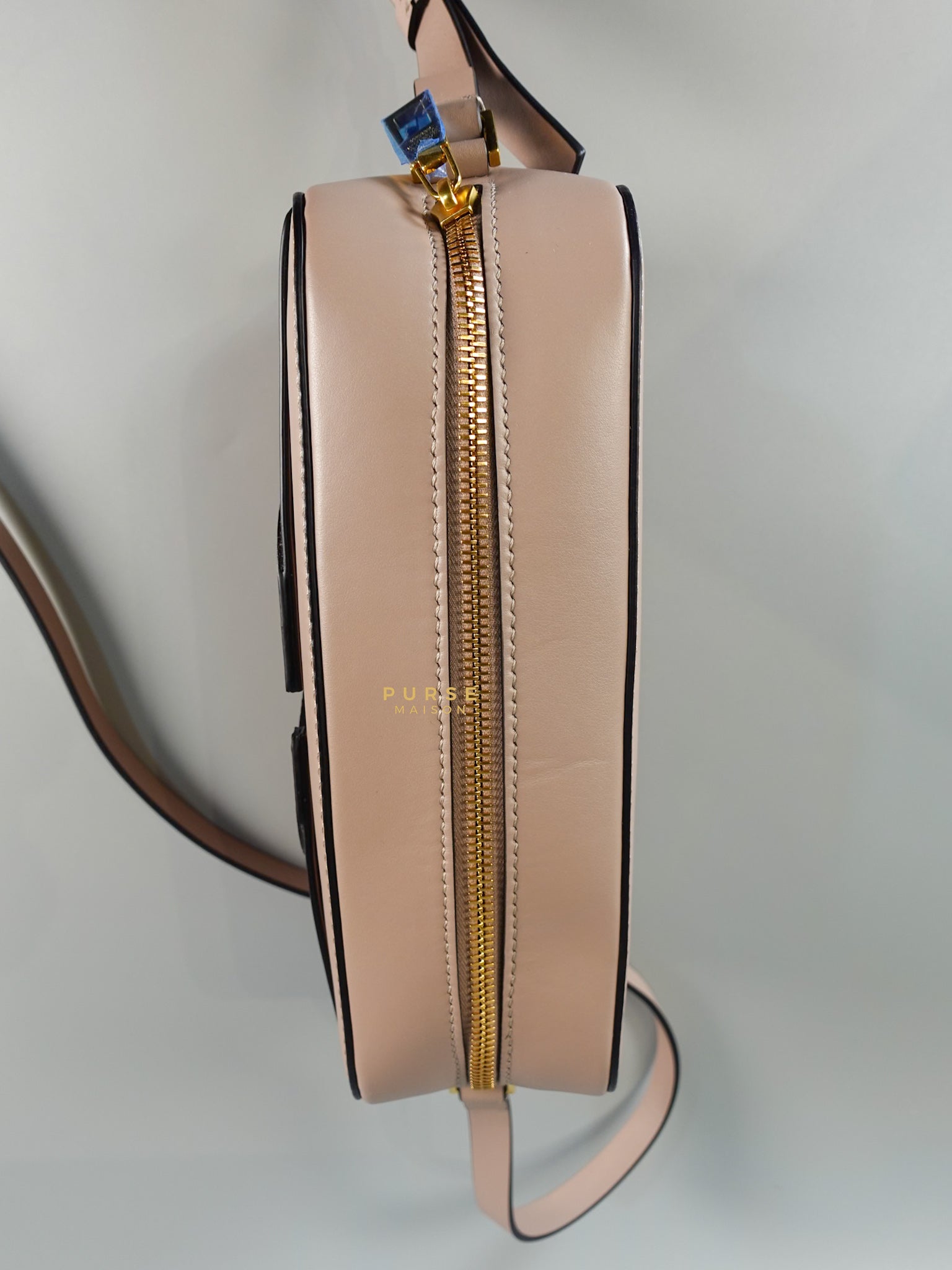 V Sling Camera Shoulder Bag Blush Pink | Purse Maison Luxury Bags Shop