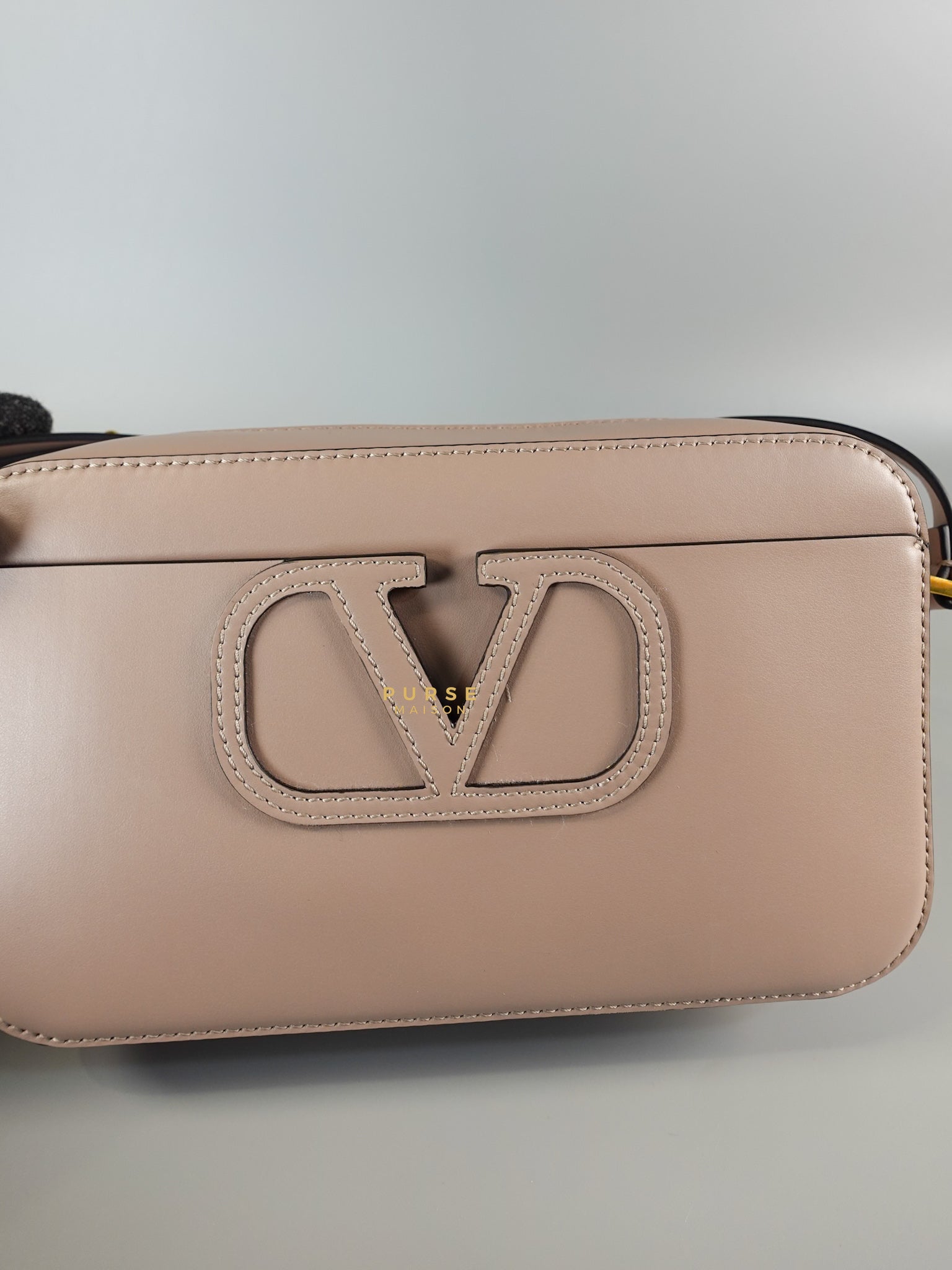 V Sling Camera Shoulder Bag Blush Pink | Purse Maison Luxury Bags Shop