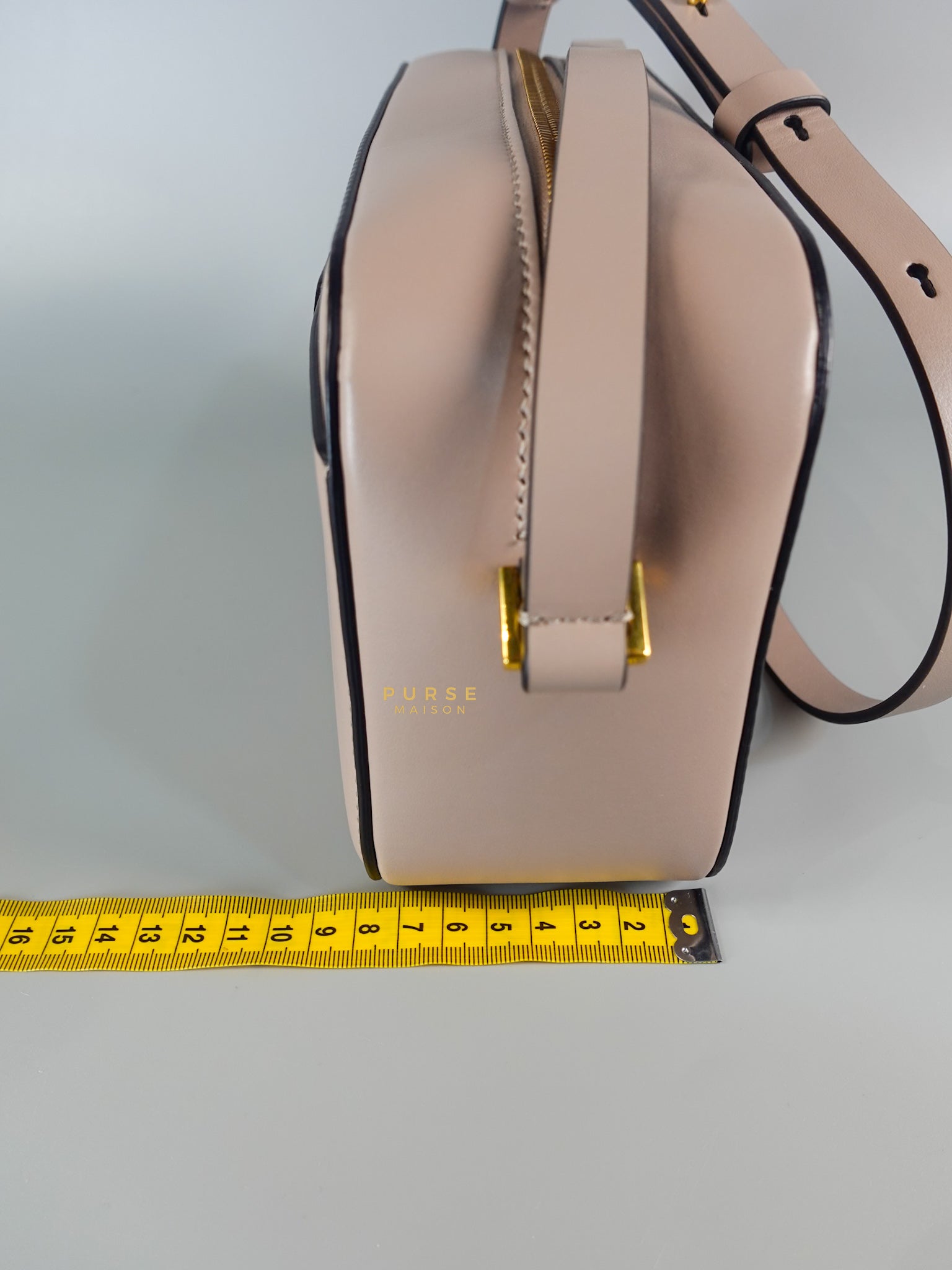 V Sling Camera Shoulder Bag Blush Pink | Purse Maison Luxury Bags Shop