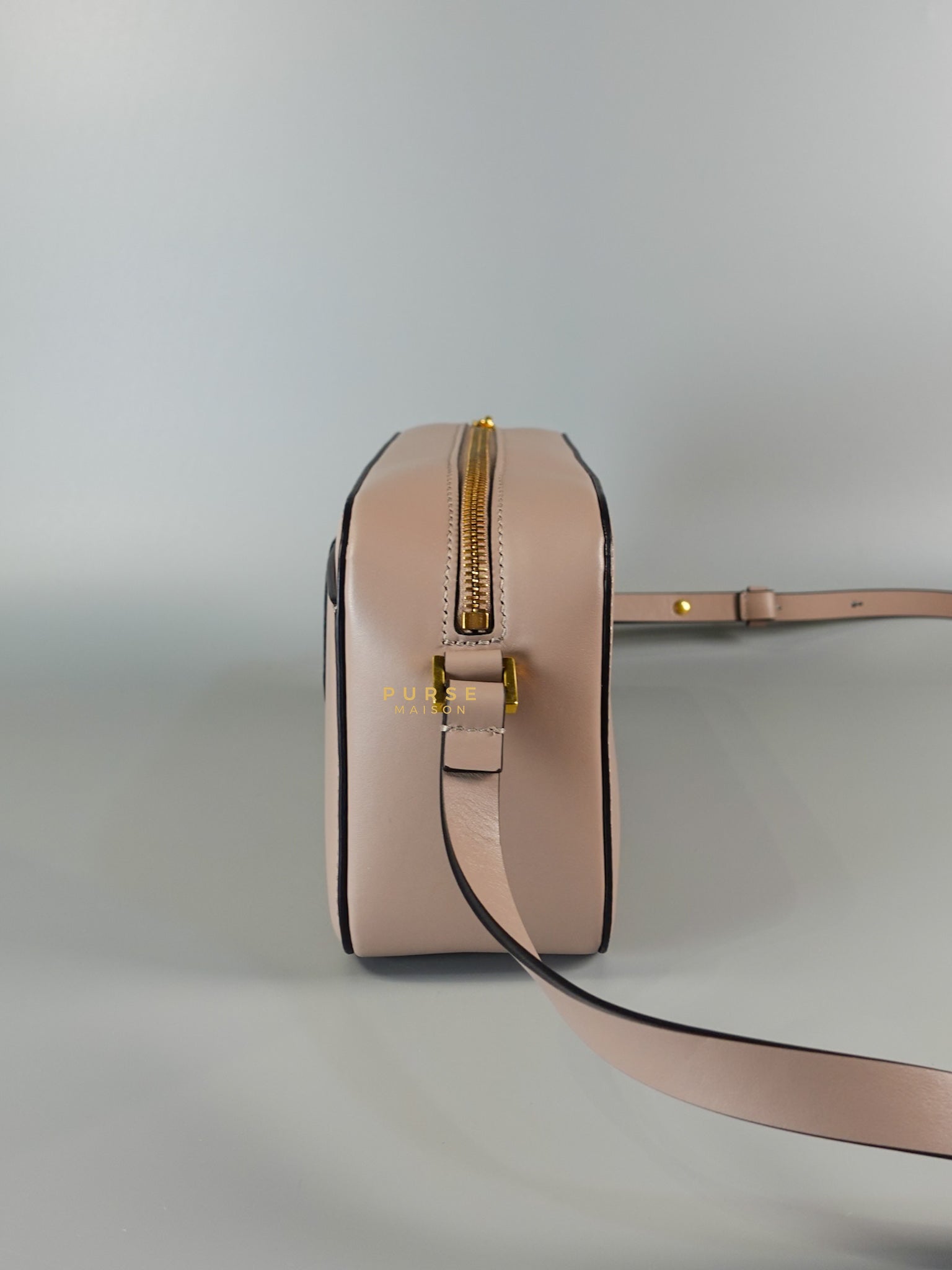 V Sling Camera Shoulder Bag Blush Pink | Purse Maison Luxury Bags Shop