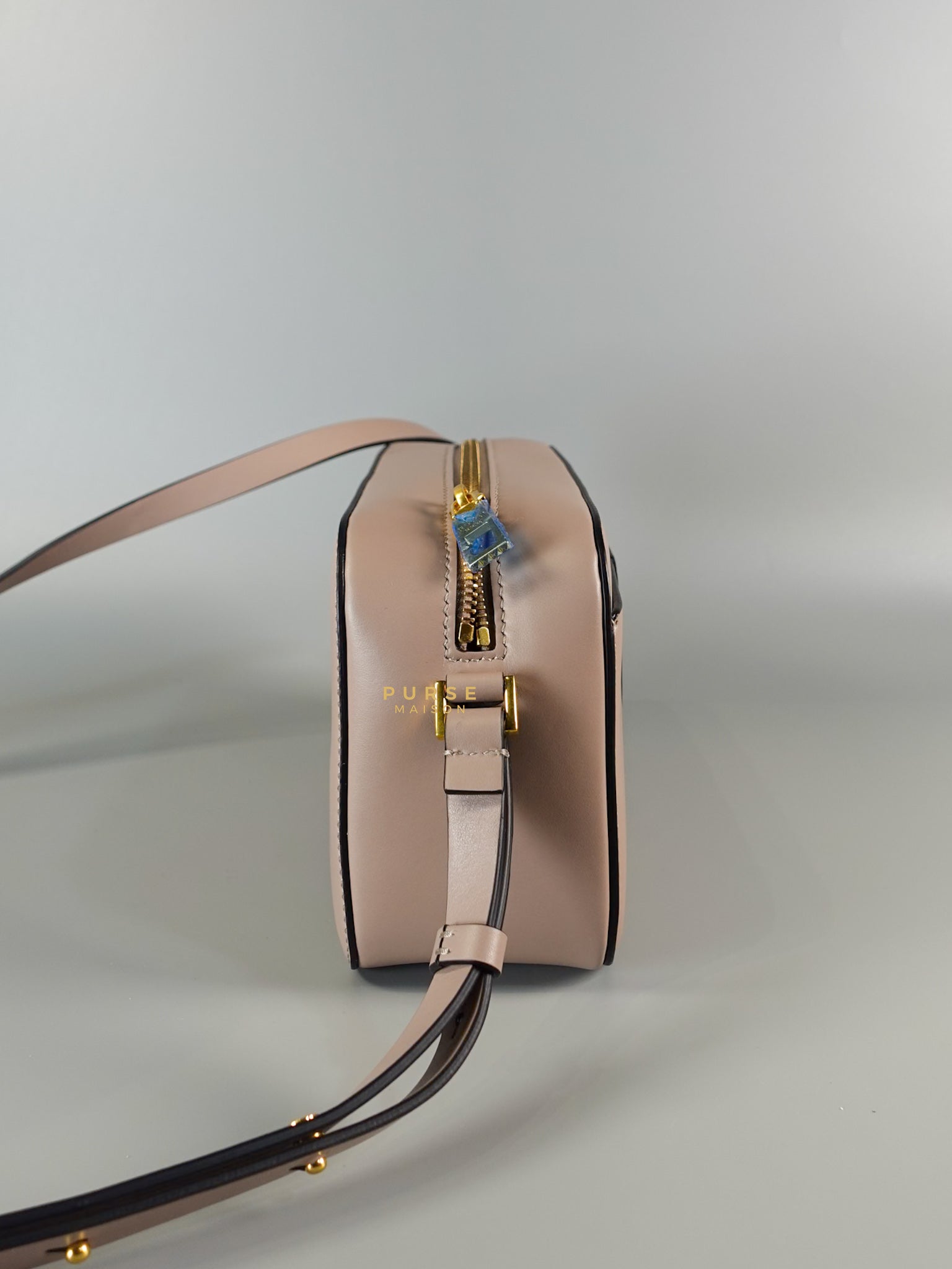 V Sling Camera Shoulder Bag Blush Pink | Purse Maison Luxury Bags Shop