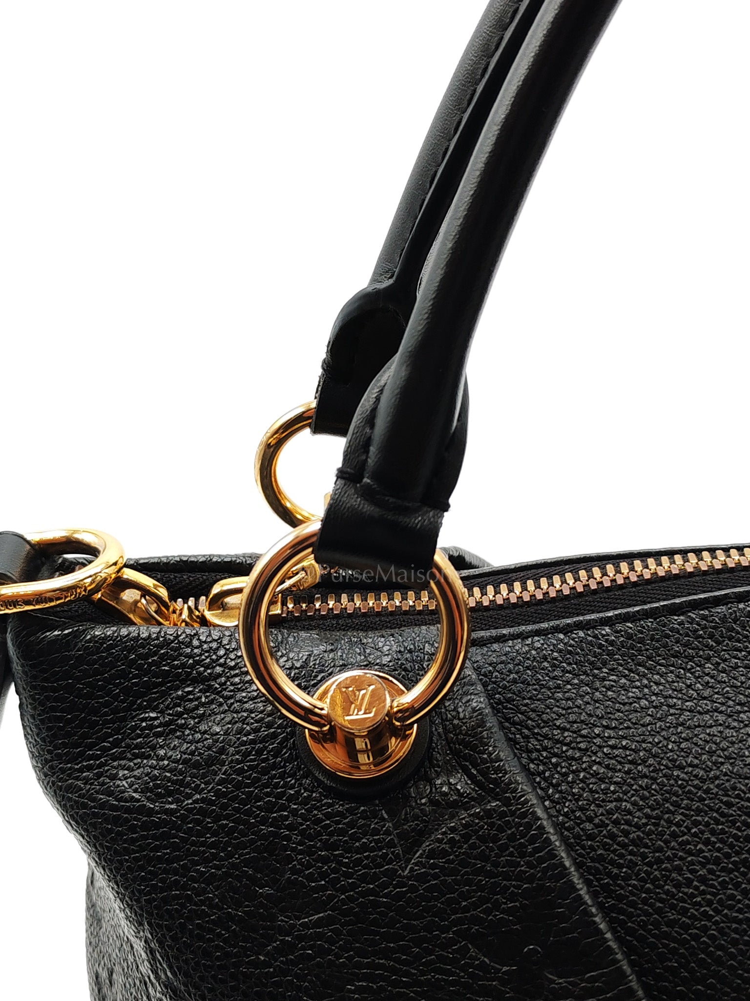 V Tote MM in Embossed Monogram Empreinte Leather & Gold Hardware (Datecode: CA3189) | Purse Maison Luxury Bags Shop