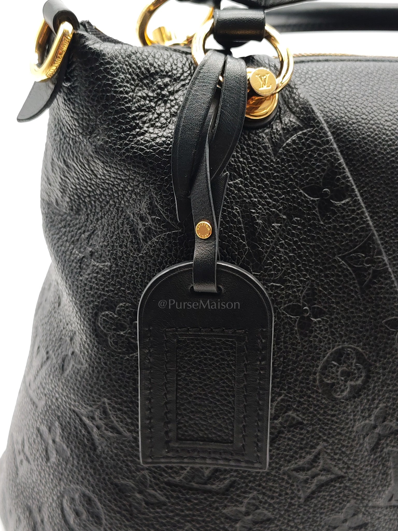 V Tote MM in Embossed Monogram Empreinte Leather & Gold Hardware (Datecode: CA3189) | Purse Maison Luxury Bags Shop